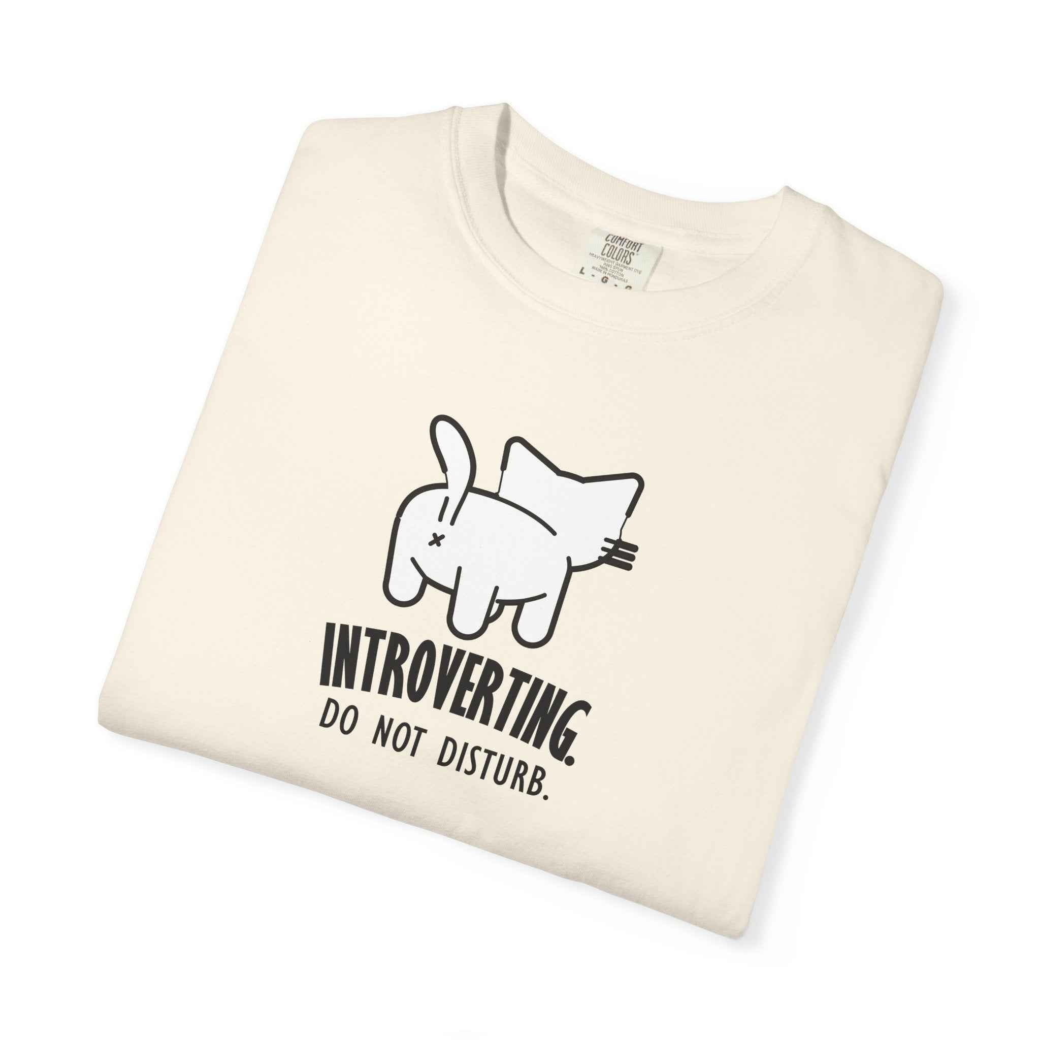 Introverting. Do Not Disturb. Unisex Cat T-Shirt