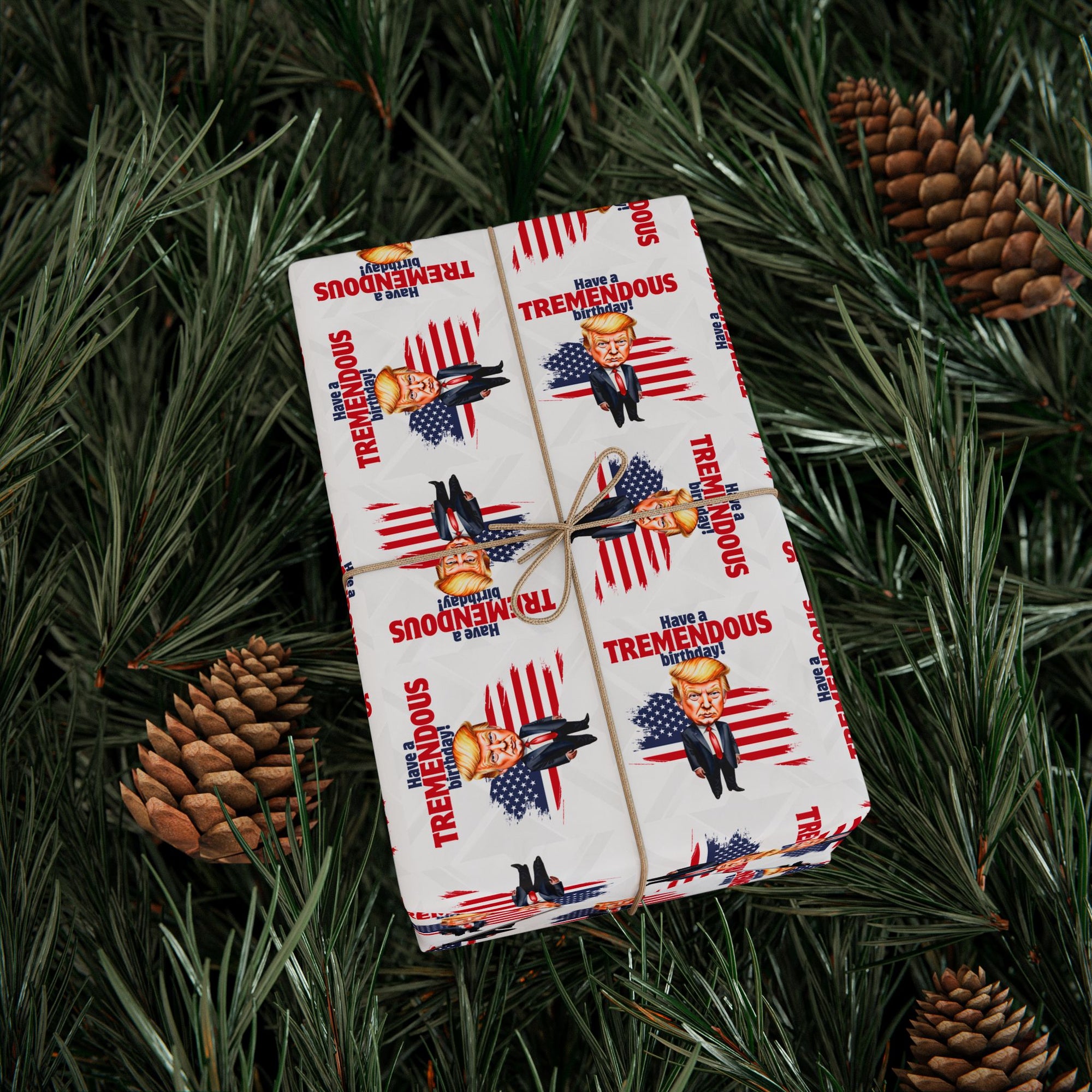 Trump Tremendous Birthday Gift Wrapping Paper