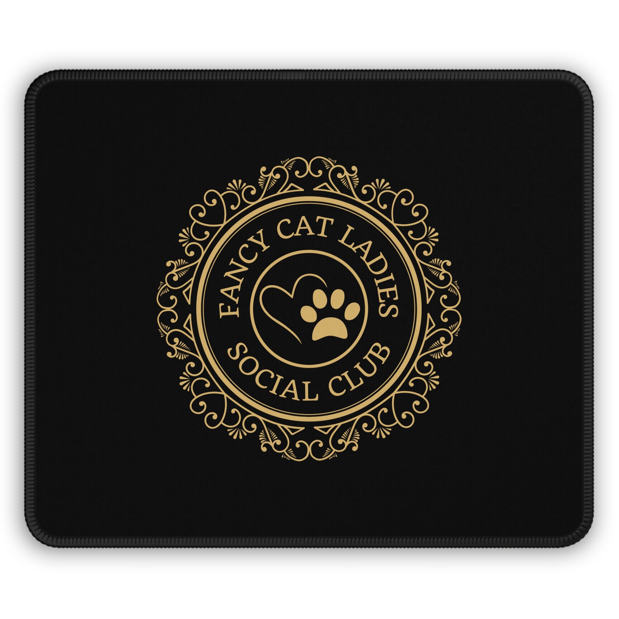 Photo depicting the ​Cat Lady Social Club Gaming Mouse Pad from EpiAl's Shop.