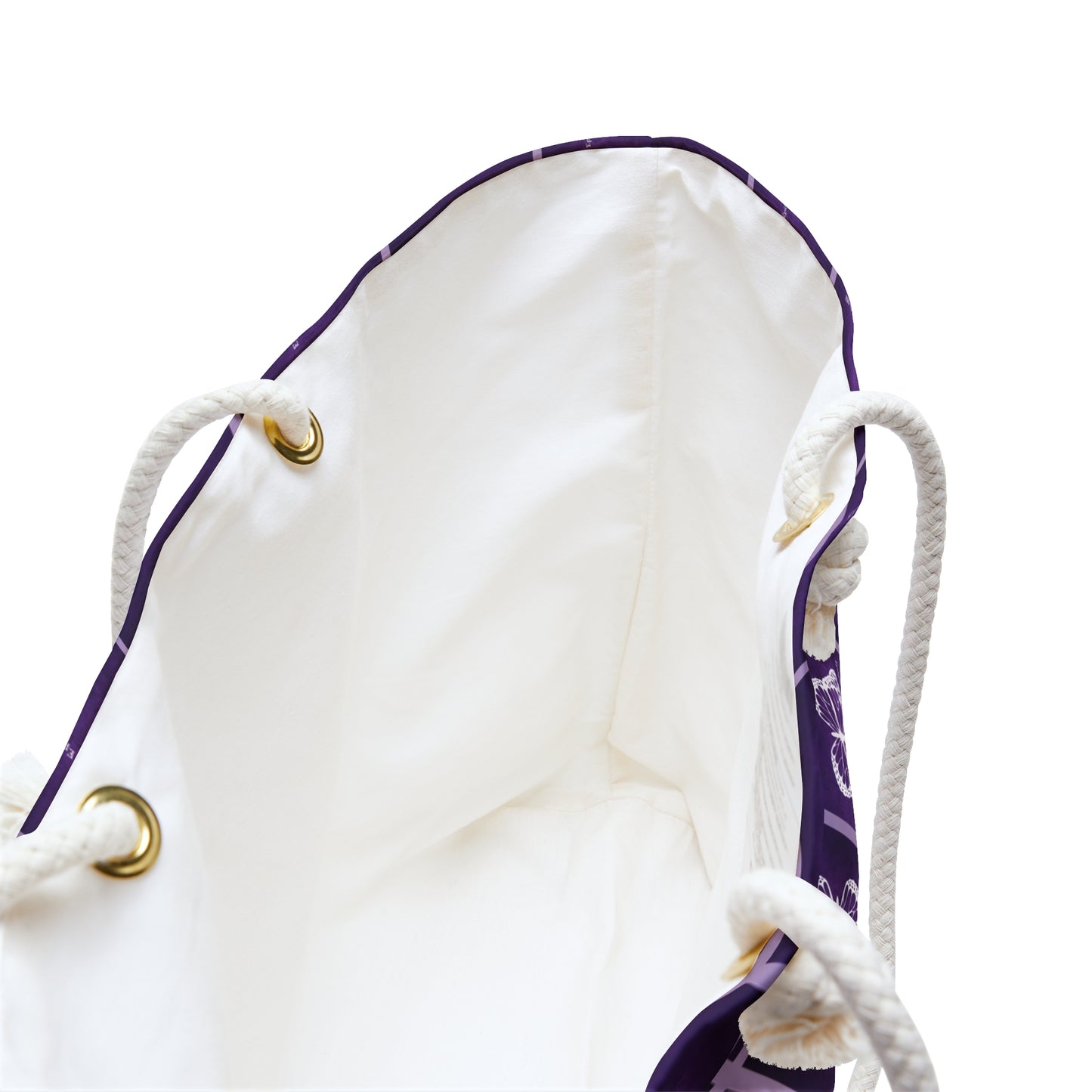 Elegant Purple Butterfly Print Weekender Bag