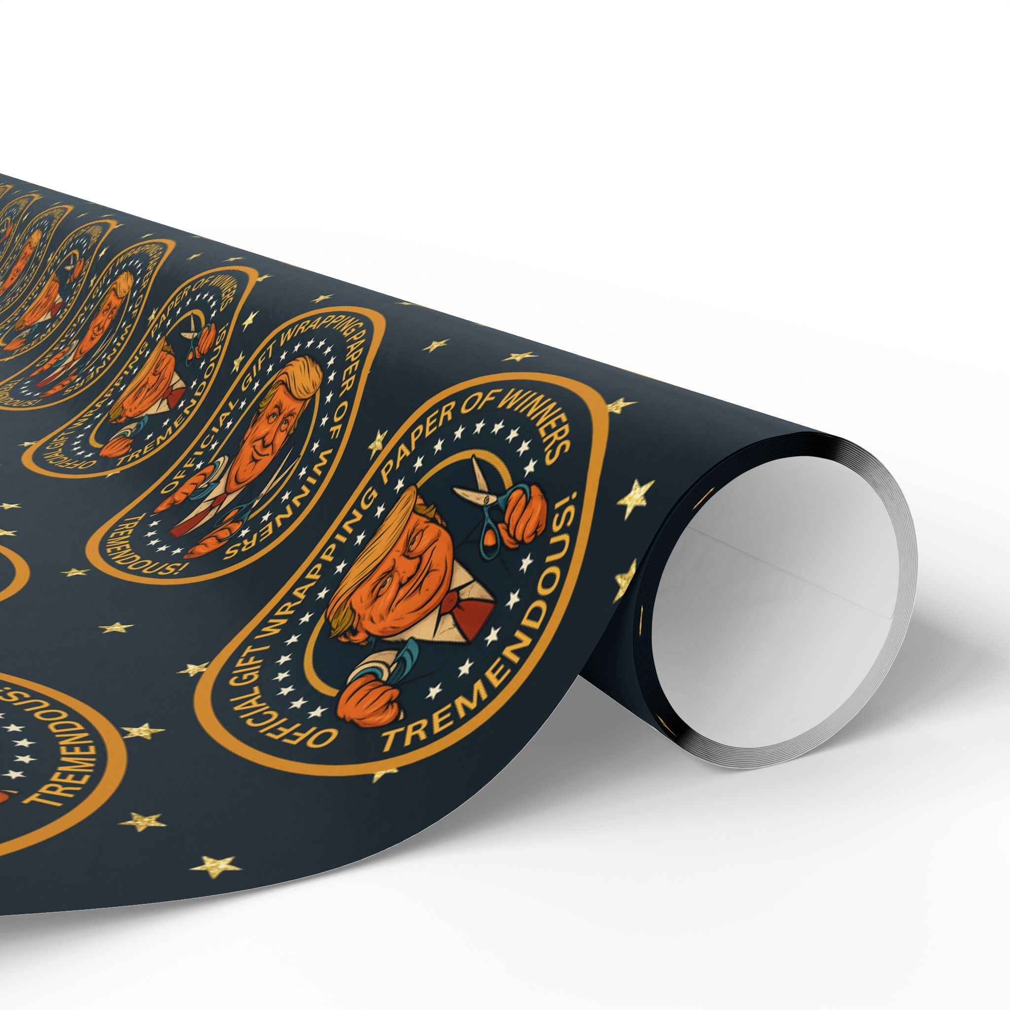 Political Parody “Official Gift Wrapping Paper of Winners” – Tremendous Seal Pattern