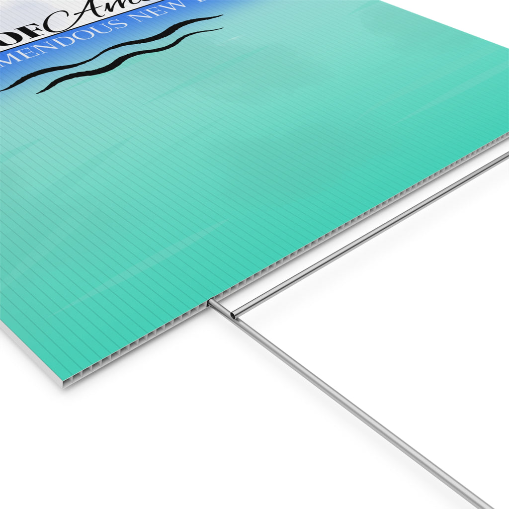 American Gulf Plastic Yard Sign