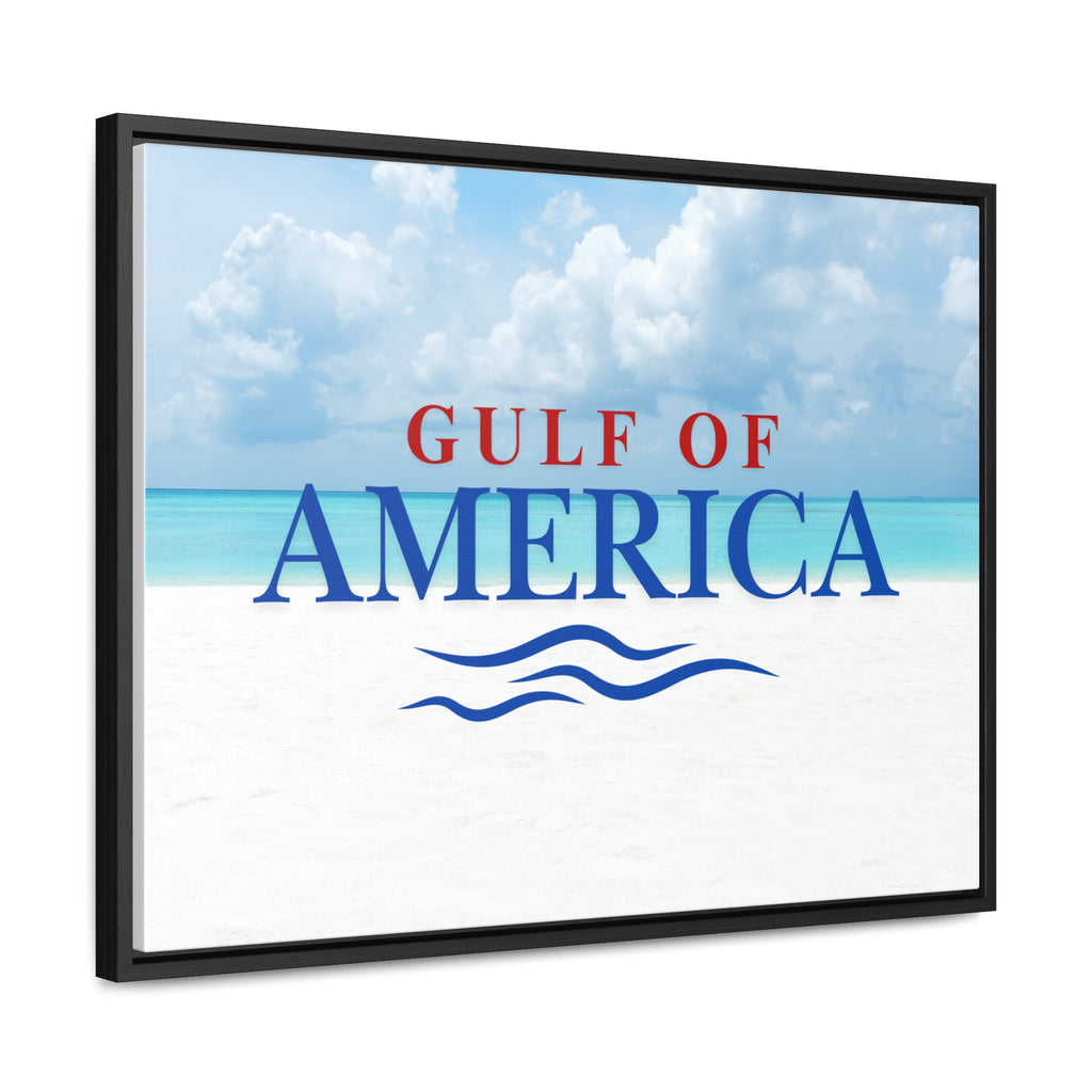 American Gulf Canvas Wrap - Coastal Wall Art for Beach Lovers