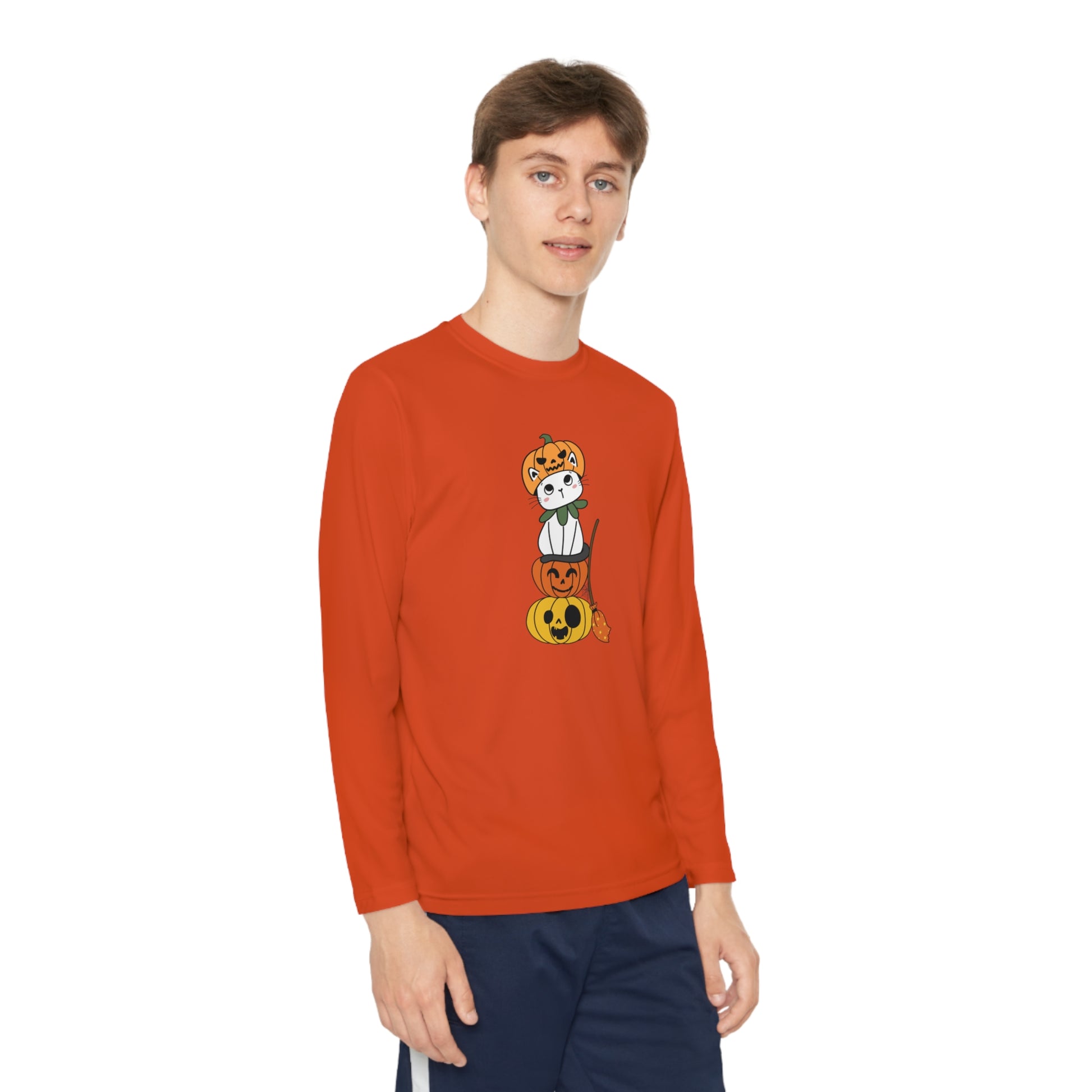 Halloween Youth Long Sleeve Competitor Tee - Kids clothes - Epileptic Al’s Shop