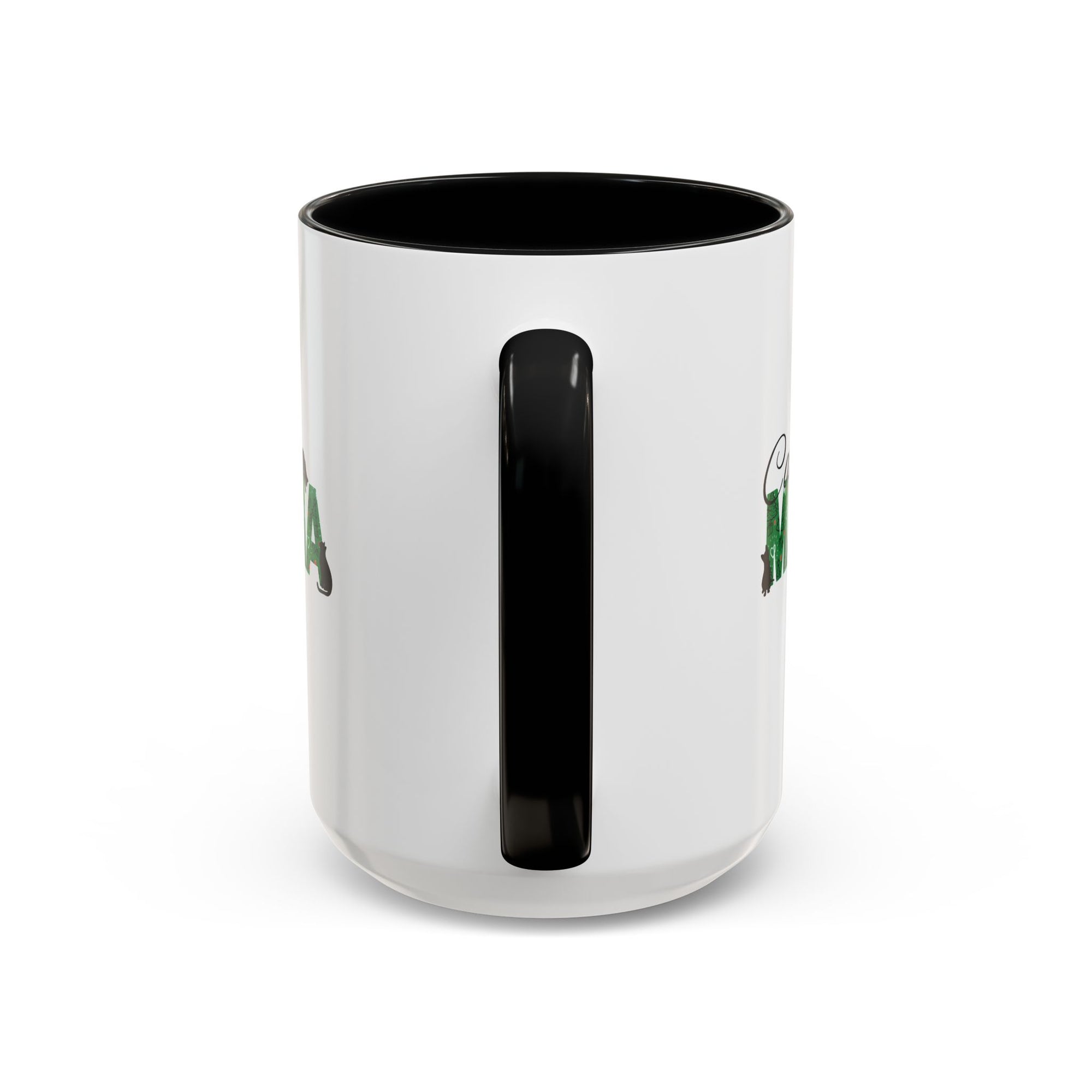 Christmas Cat Mama Accent Coffee Mug (11, 15oz)