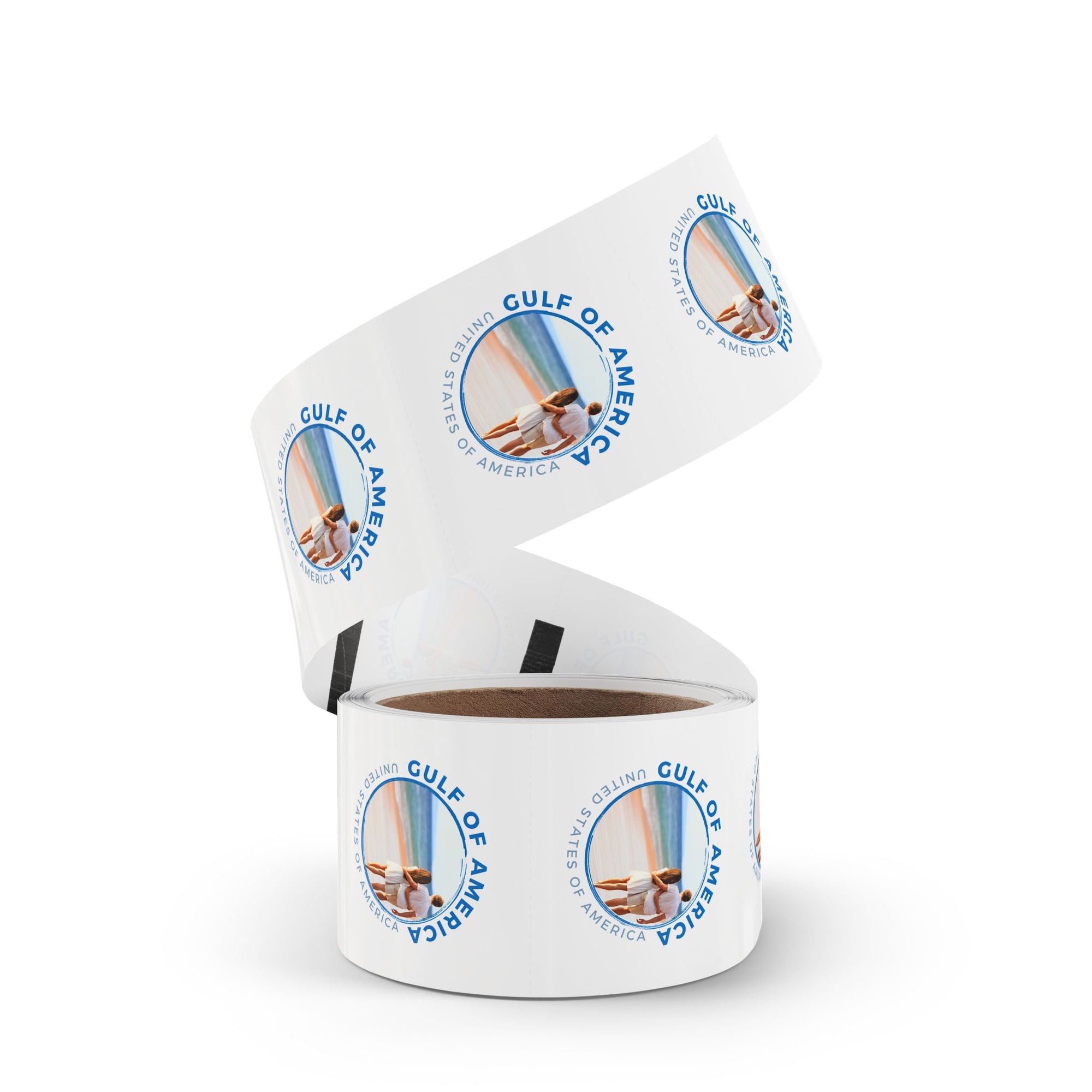 American Gulf Round Sticker Labels