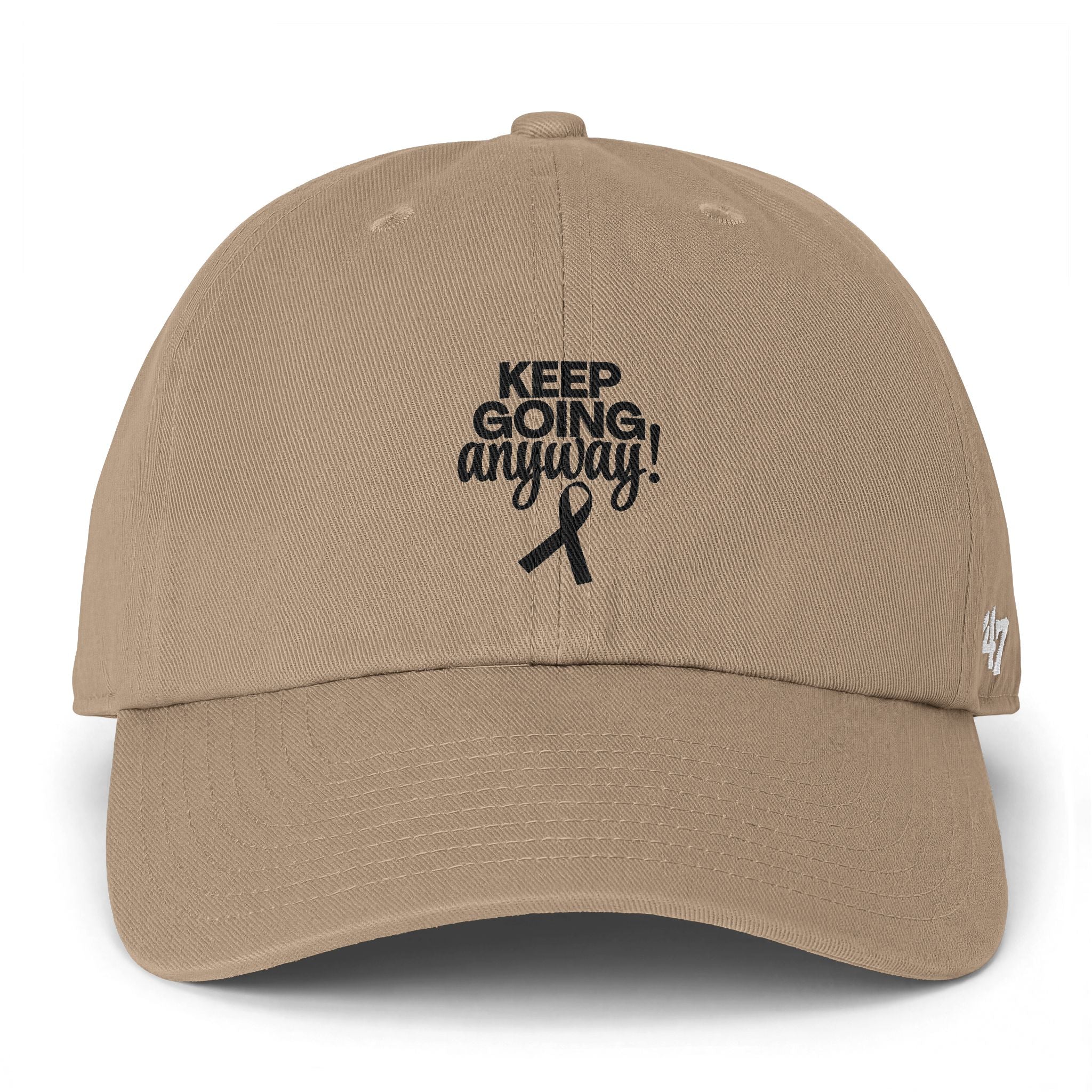 Keep Going Anyway Awareness Ribbon Dad Hat