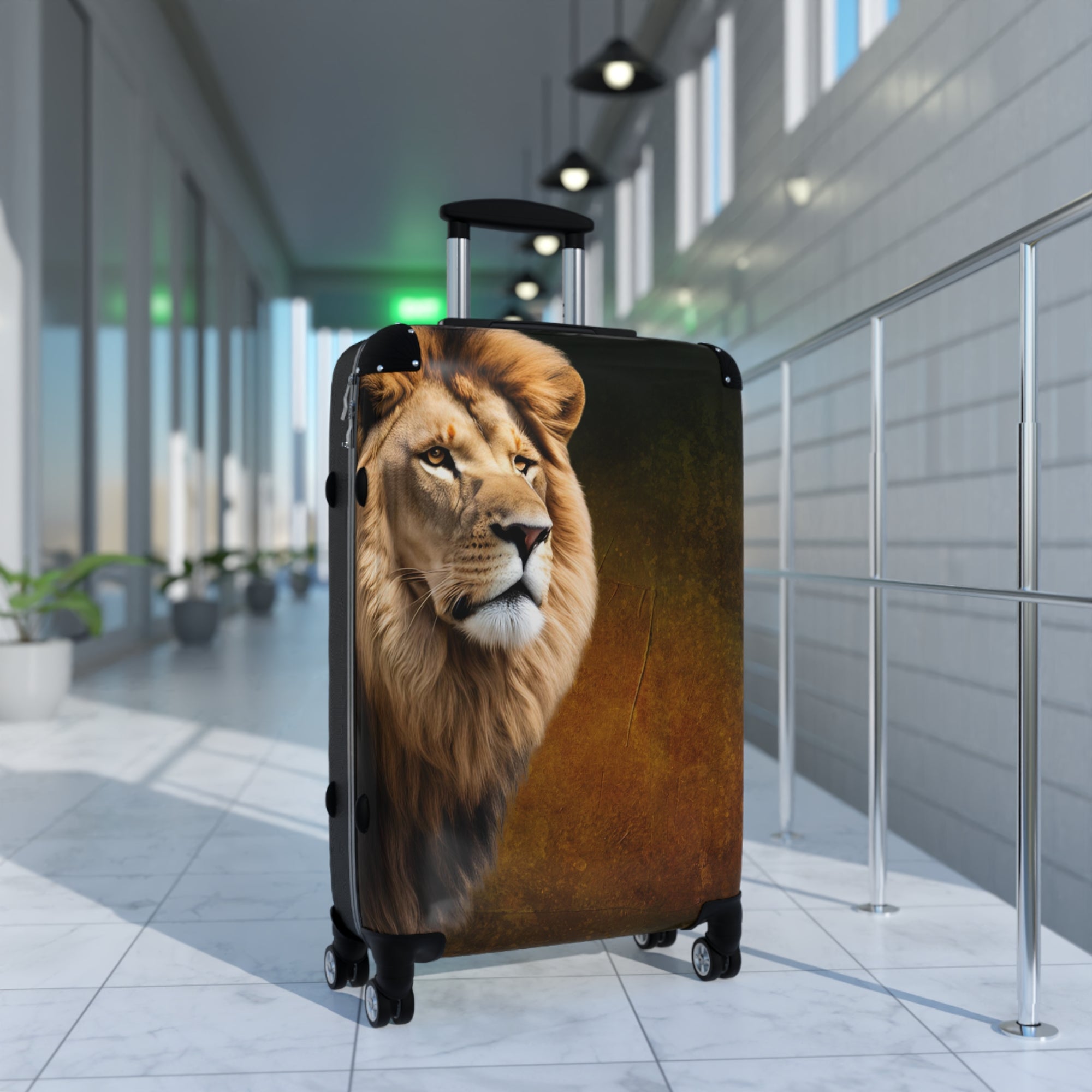 Travel Roaring Lion Suitcase - Stylish Luggage for Adventurers