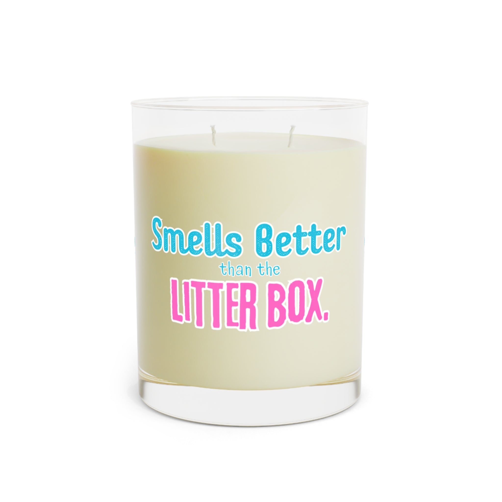Smells Better Than the Litter Box Two-Wick Soy Candle 11oz Glass