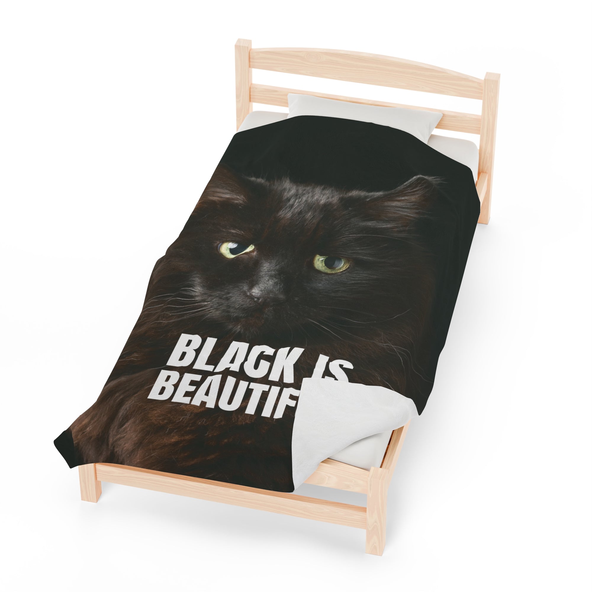Black is Beautiful Velveteen Plush Blanket
