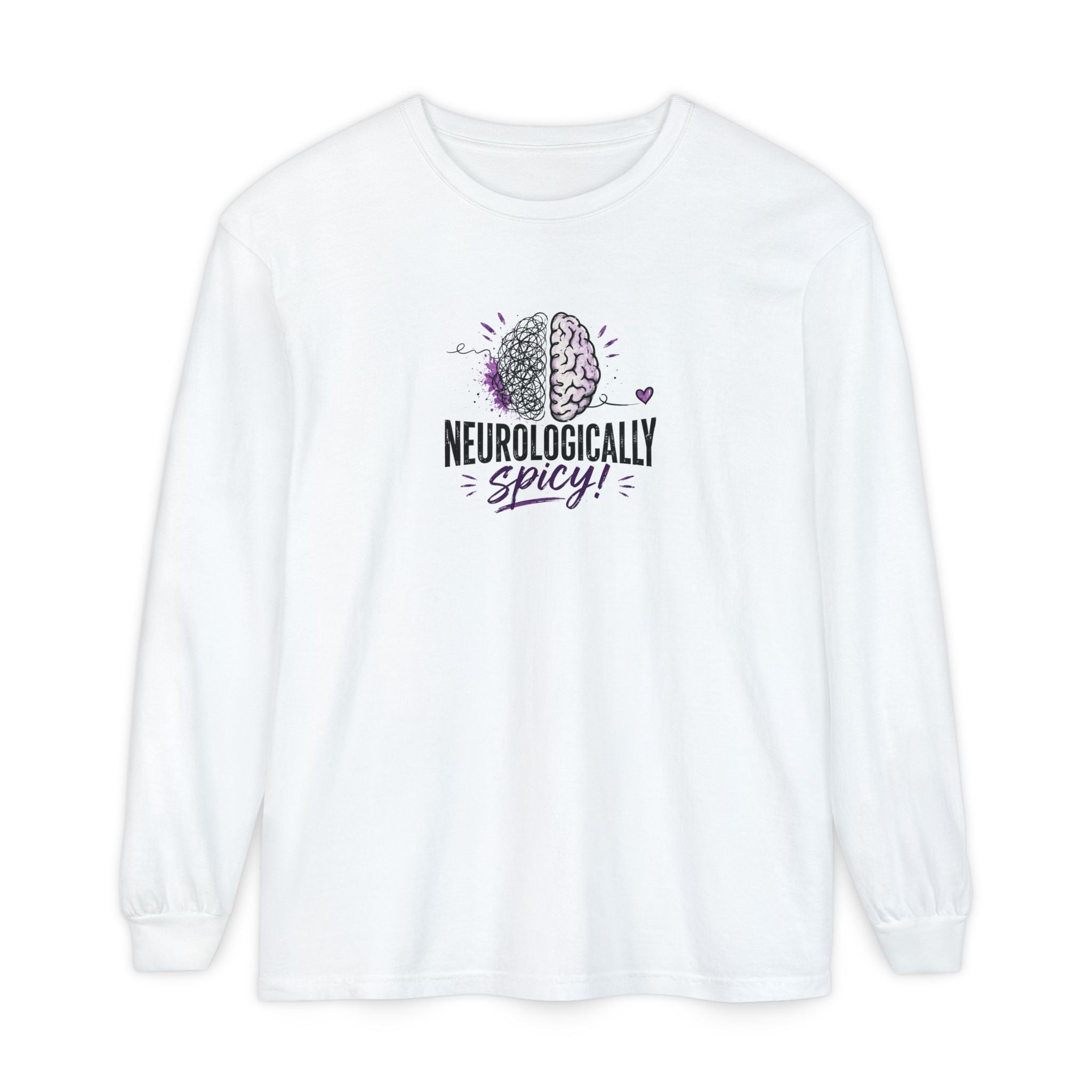 Neurologically Spicy Epilepsy Awareness Garment-Dyed Long Sleeve Shirt