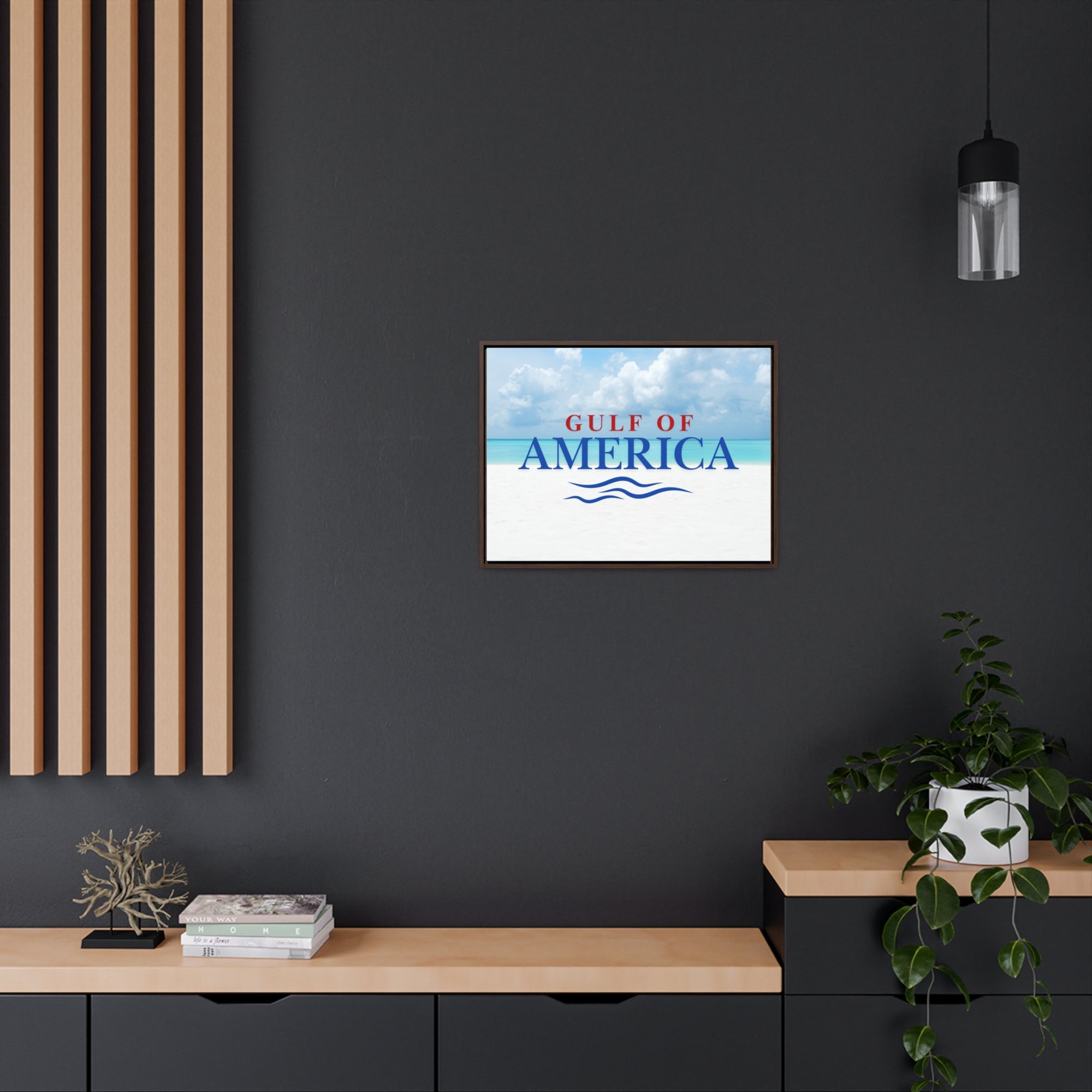 American Gulf Canvas Wrap - Coastal Wall Art for Beach Lovers
