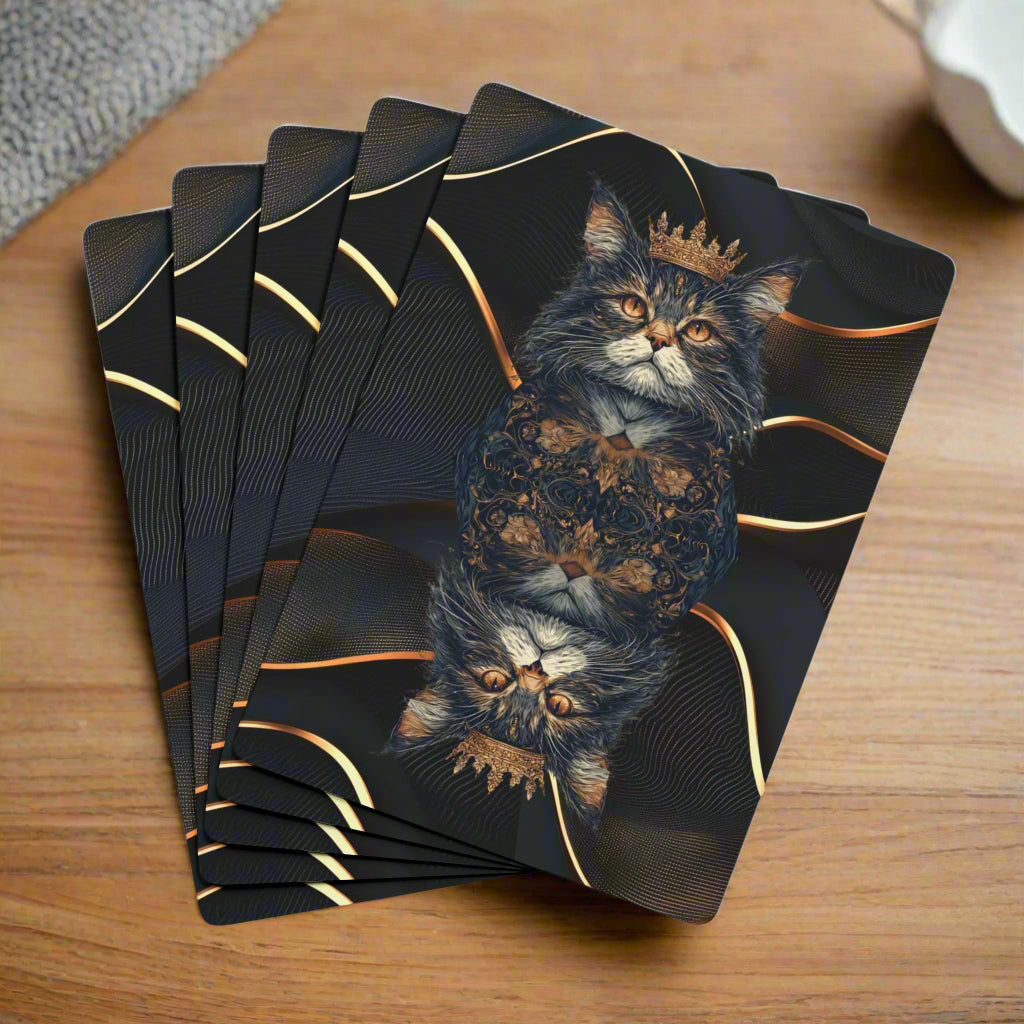 King Cat Poker Playing Cards, Perfect for Game Nights