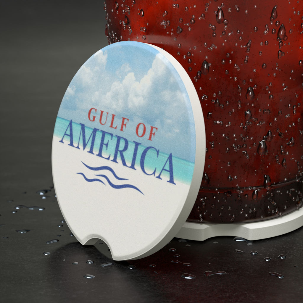American Gulf Beach Soapstone Car Coaster