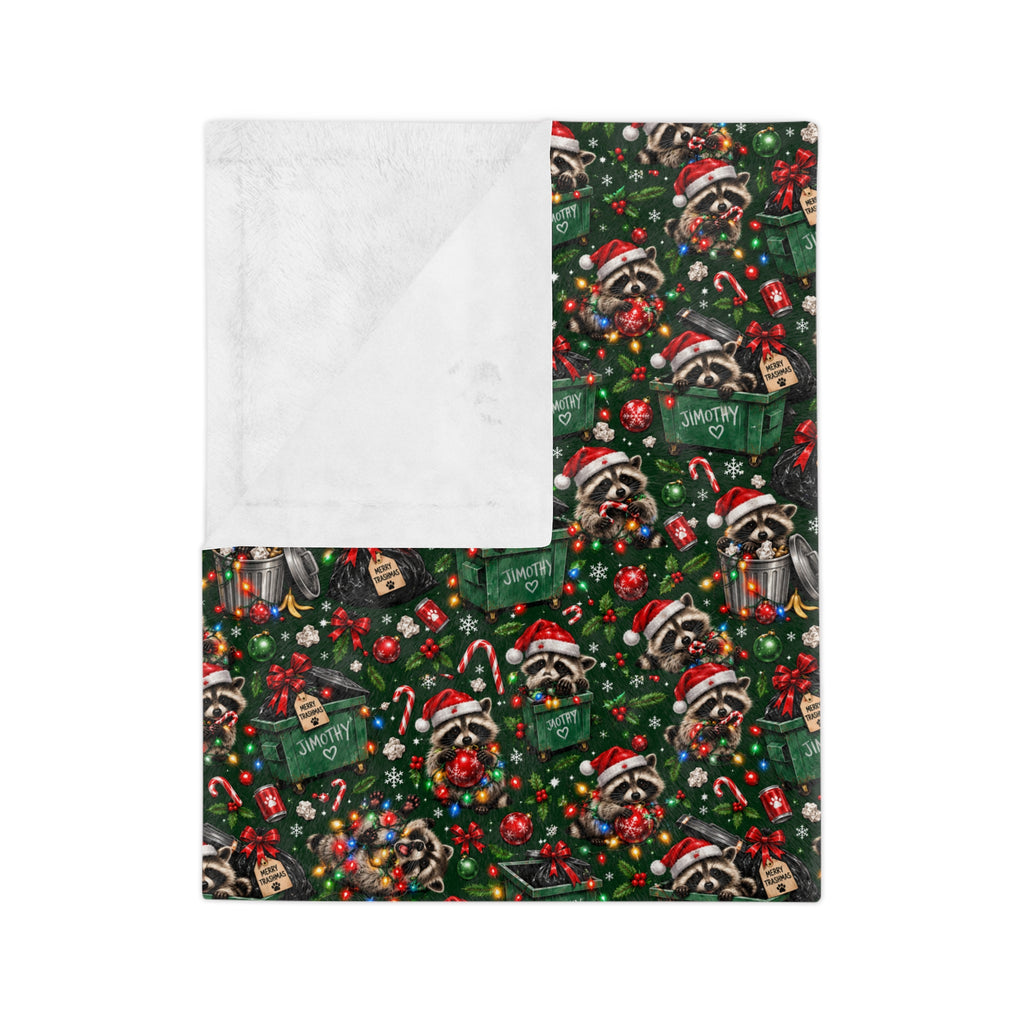Jimothy’s Merry Trashmas Velveteen Plush Blanket