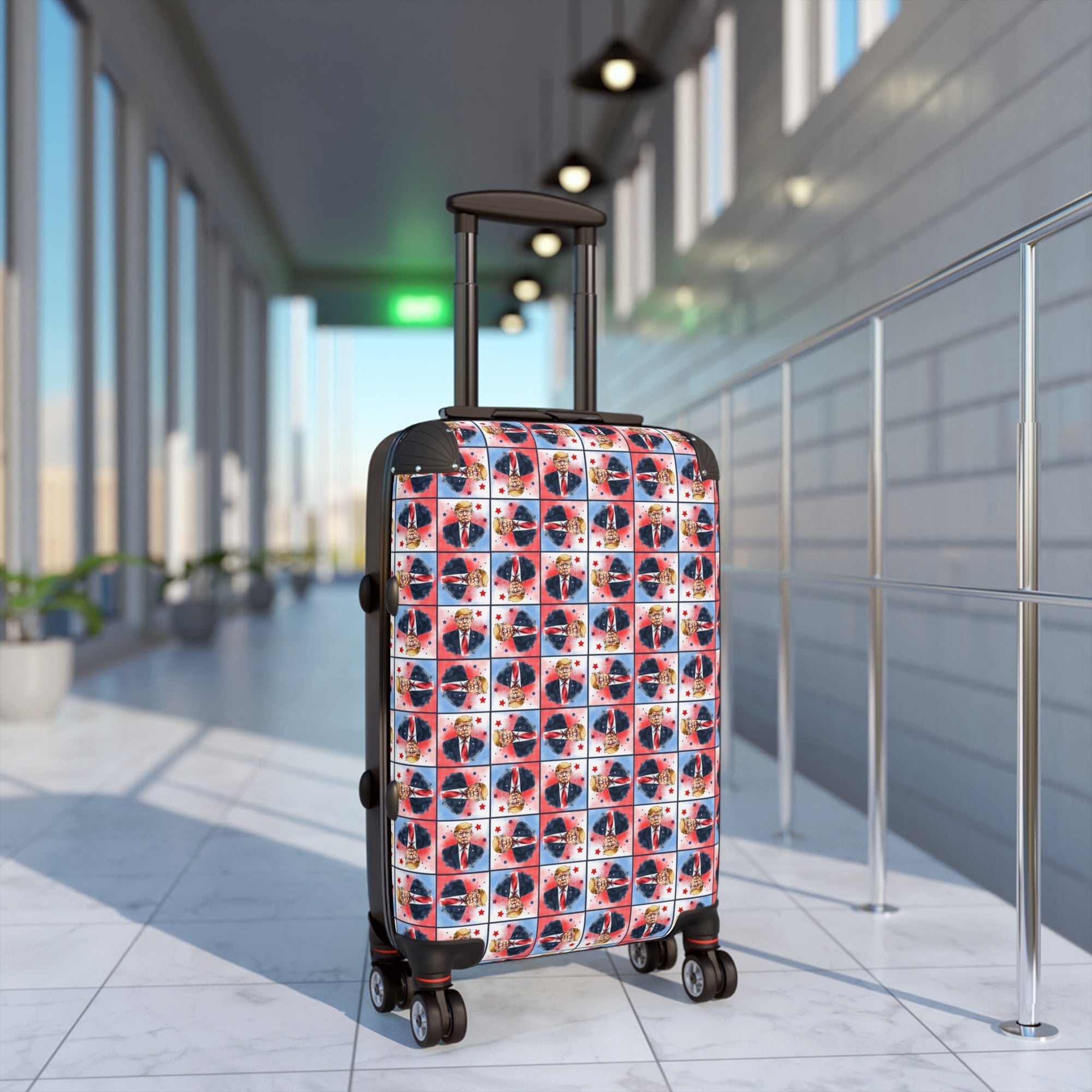 Colorful Trump Travel Suitcase