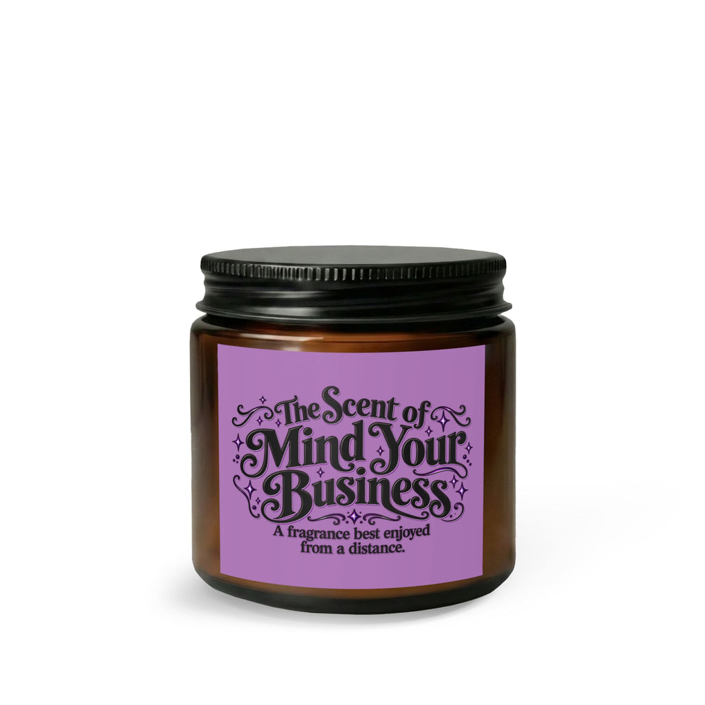 The Scent of Mind Your Business Scented Candle & Wick Trimmer Gift Set | Funny Sarcastic Candle