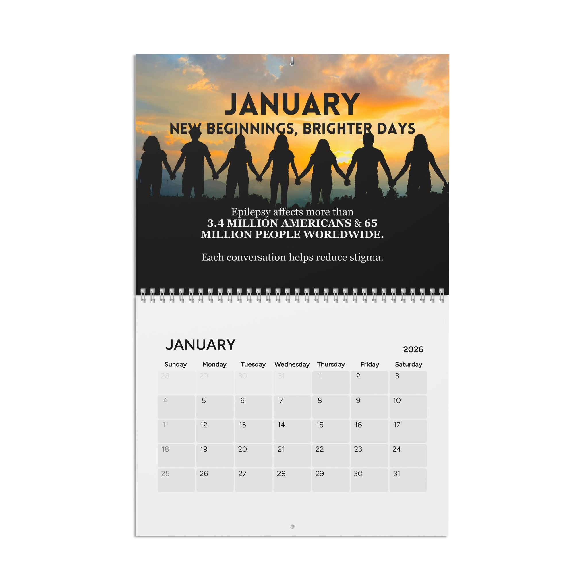 2026 Epilepsy Awareness Calendar - Seize the Moment