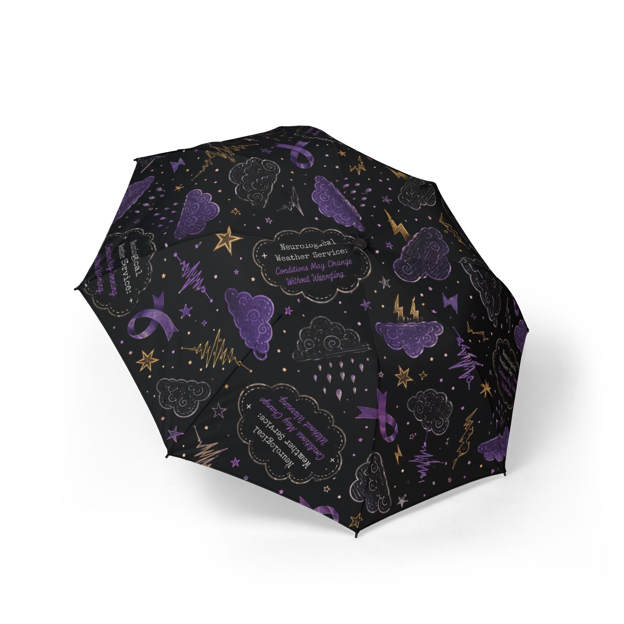 Neurological Weather Service Epilepsy Awareness Umbrella (Semi‑Automatic)