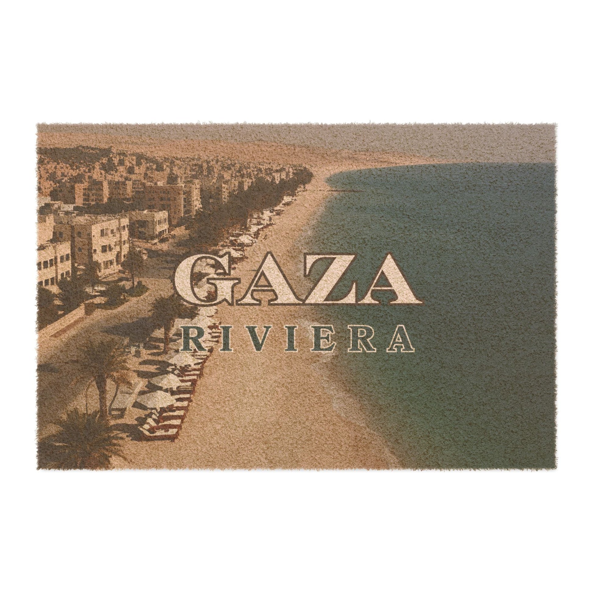 Gaza Riviera Welcome Doormat Printify