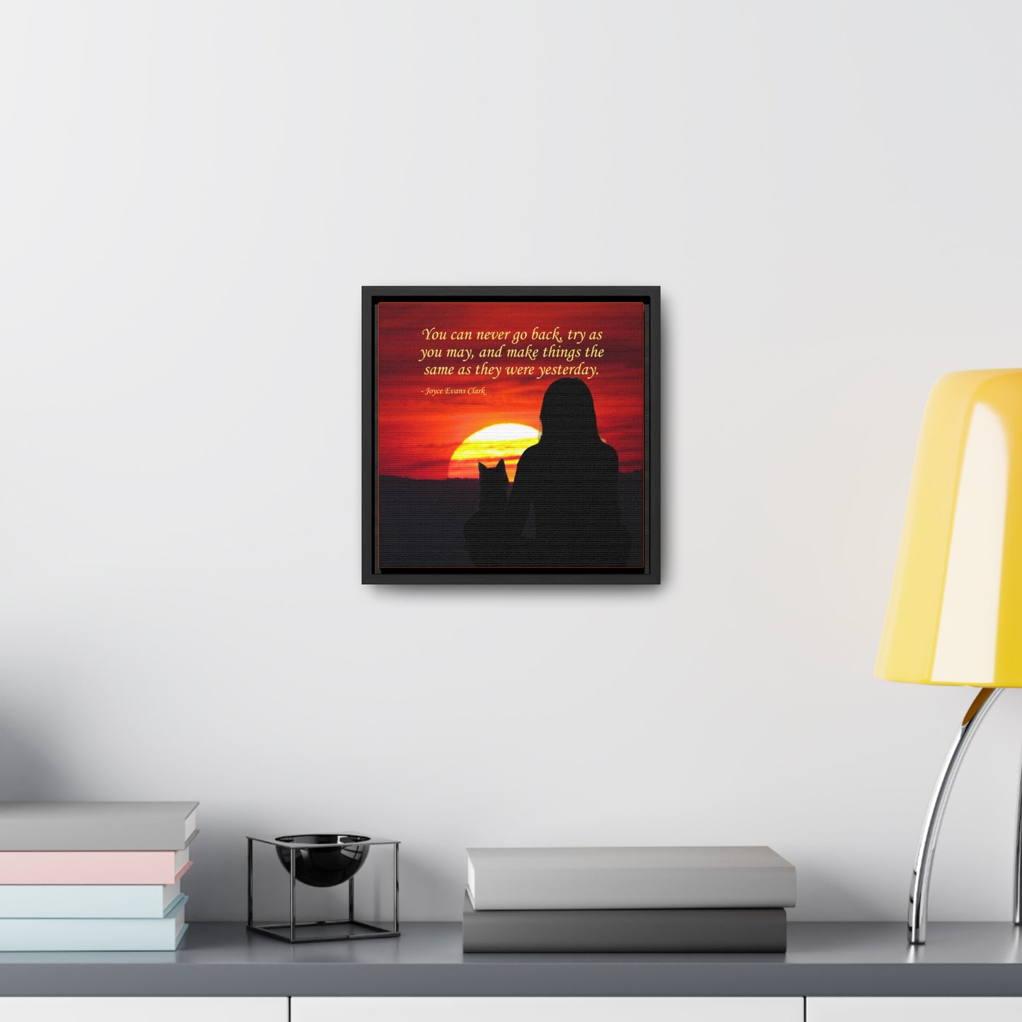 Try As You May Gallery Canvas Wraps, Square Frame