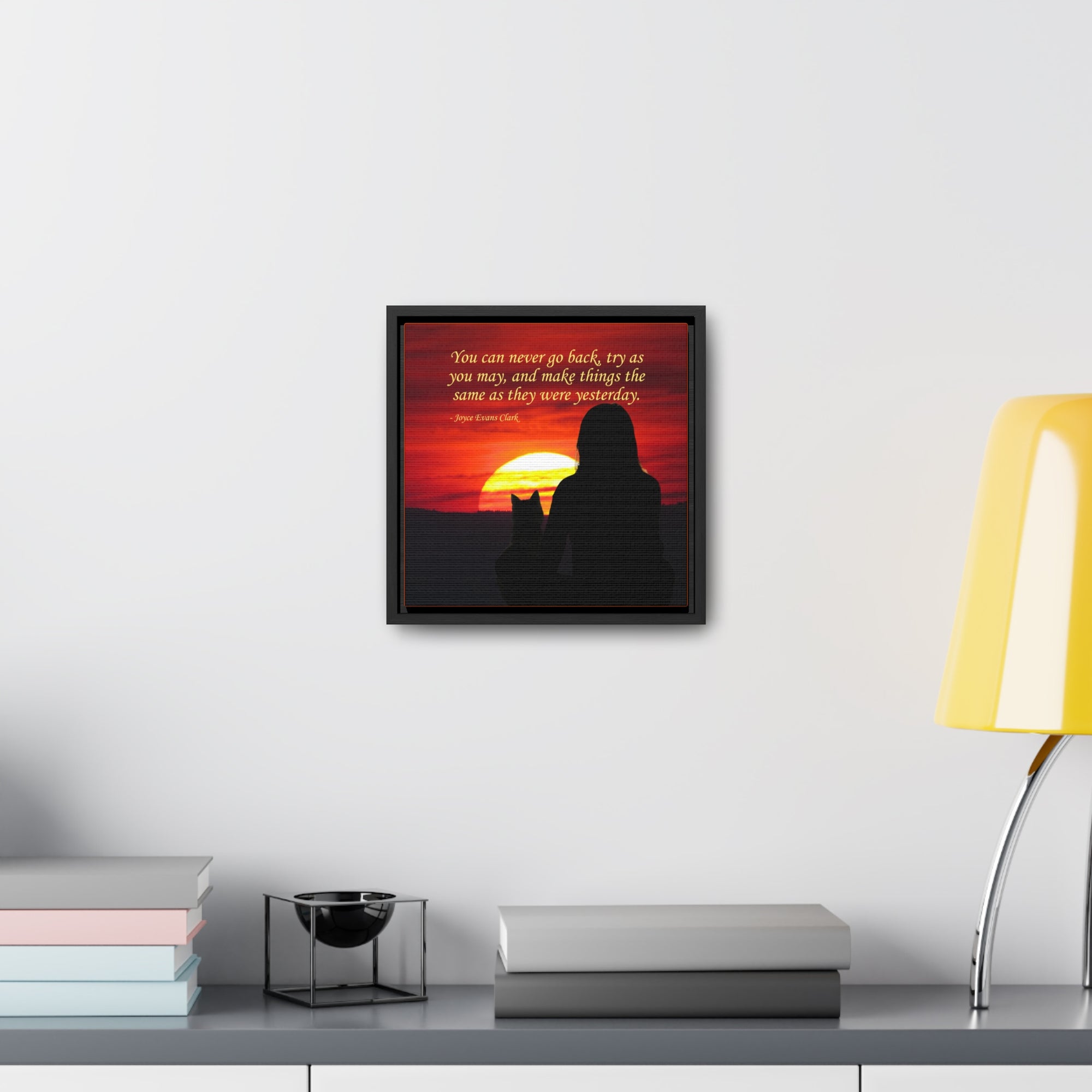 Try As You May Gallery Canvas Wraps, Square Frame