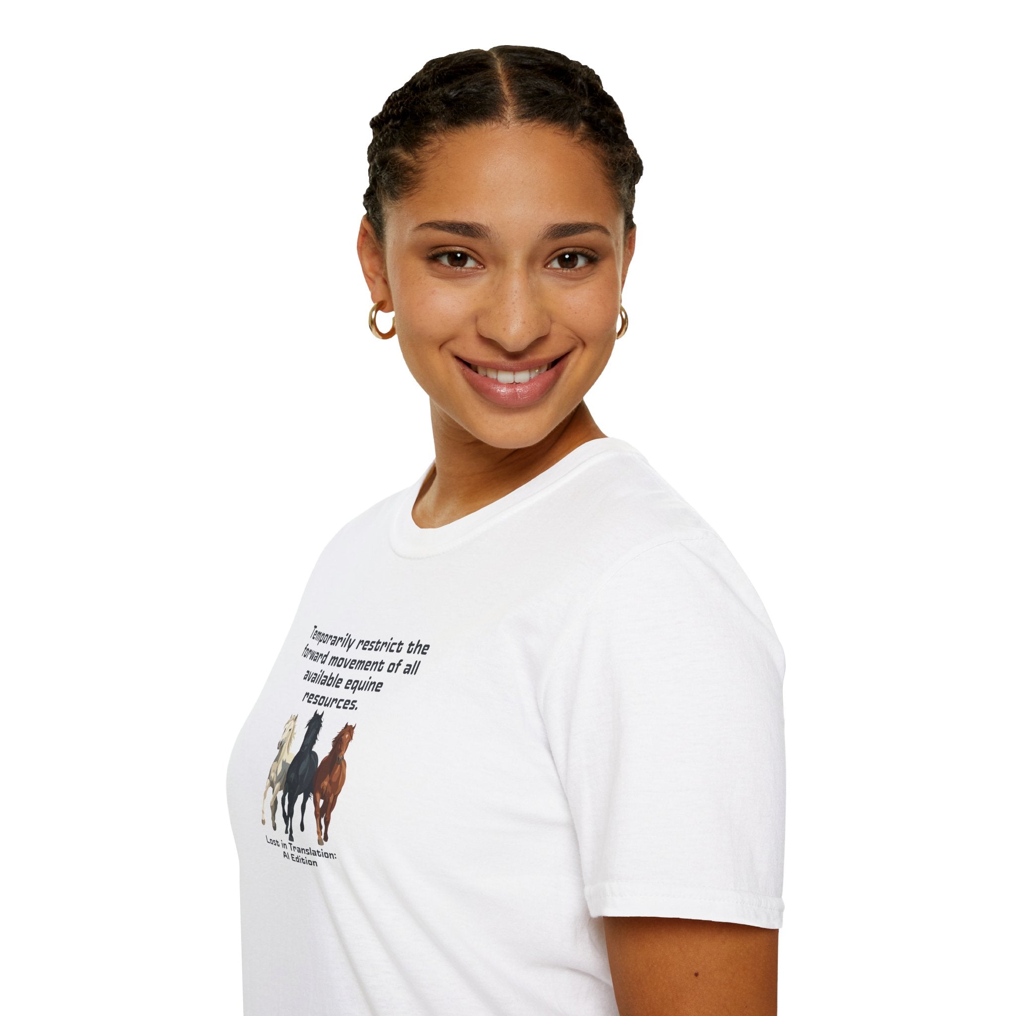 AI Translation: Hold Your Horses Unisex T-Shirt