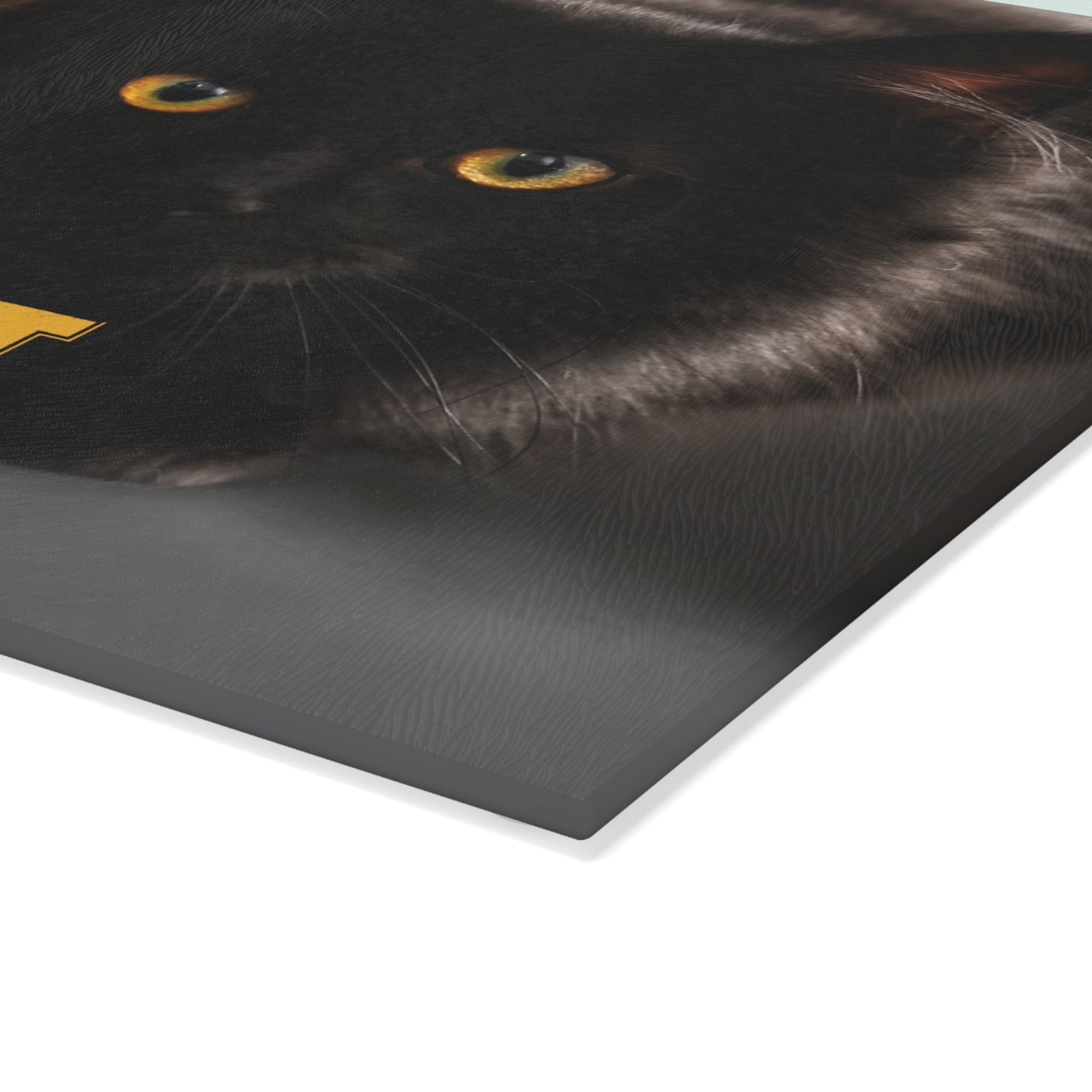 Black Cat Society Glass Cutting Board
