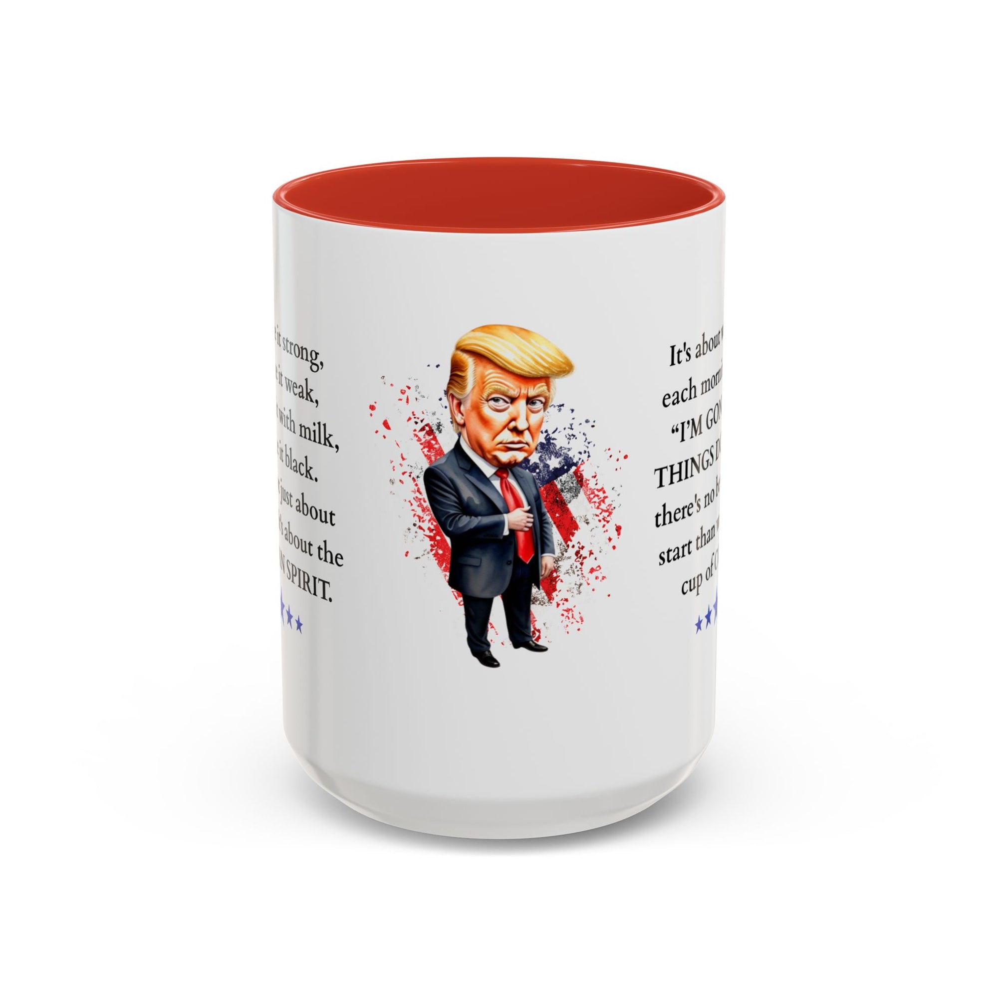 Donald Trump Motivational Coffee Mug: Mocha Inspiration