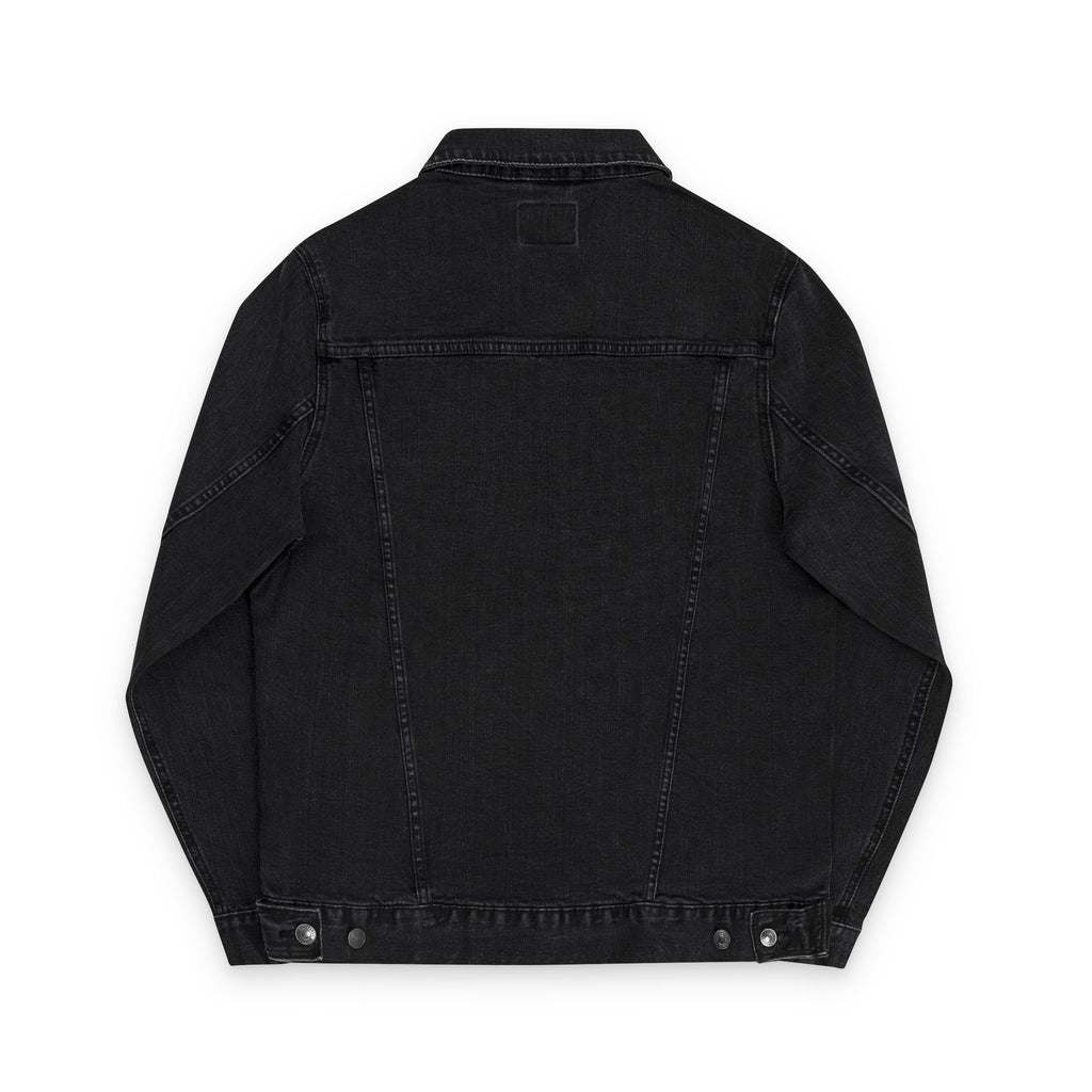 Seize the Day Denim Jacket with Embroidered Purple Ribbon