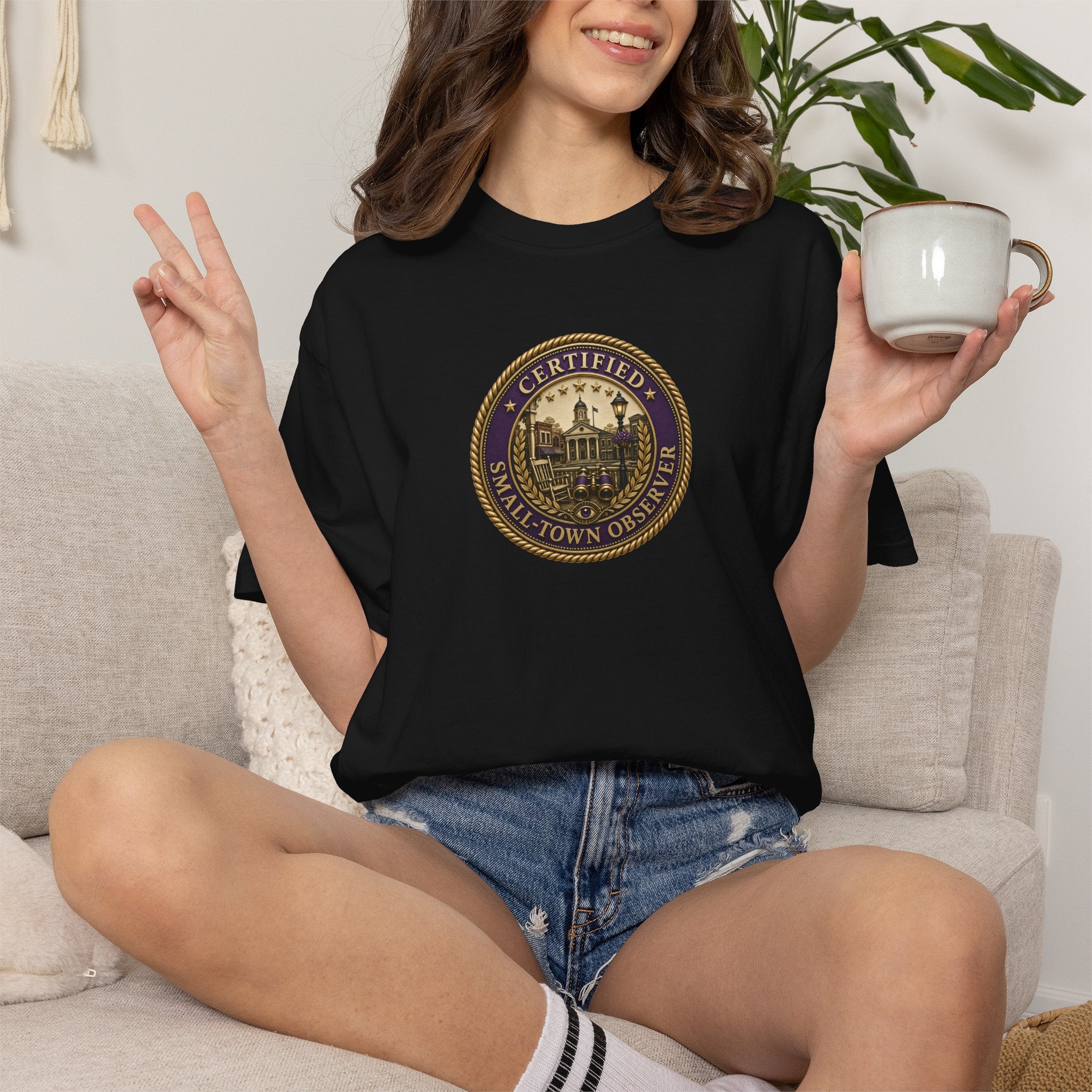 Certified Small-Town Observer Garment-Dyed T-Shirt