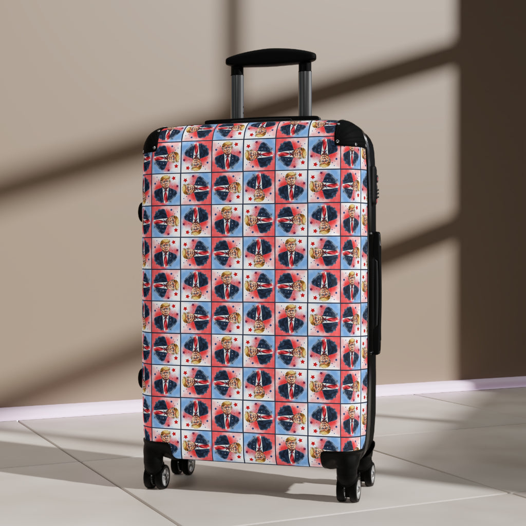 Colorful Trump Travel Suitcase