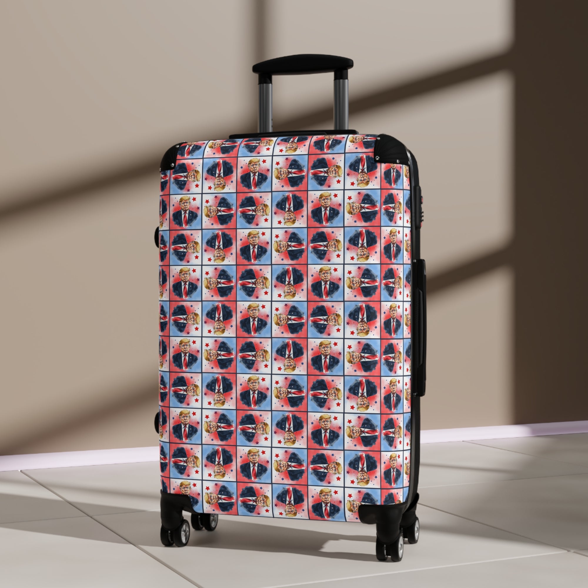 Colorful Trump Travel Suitcase