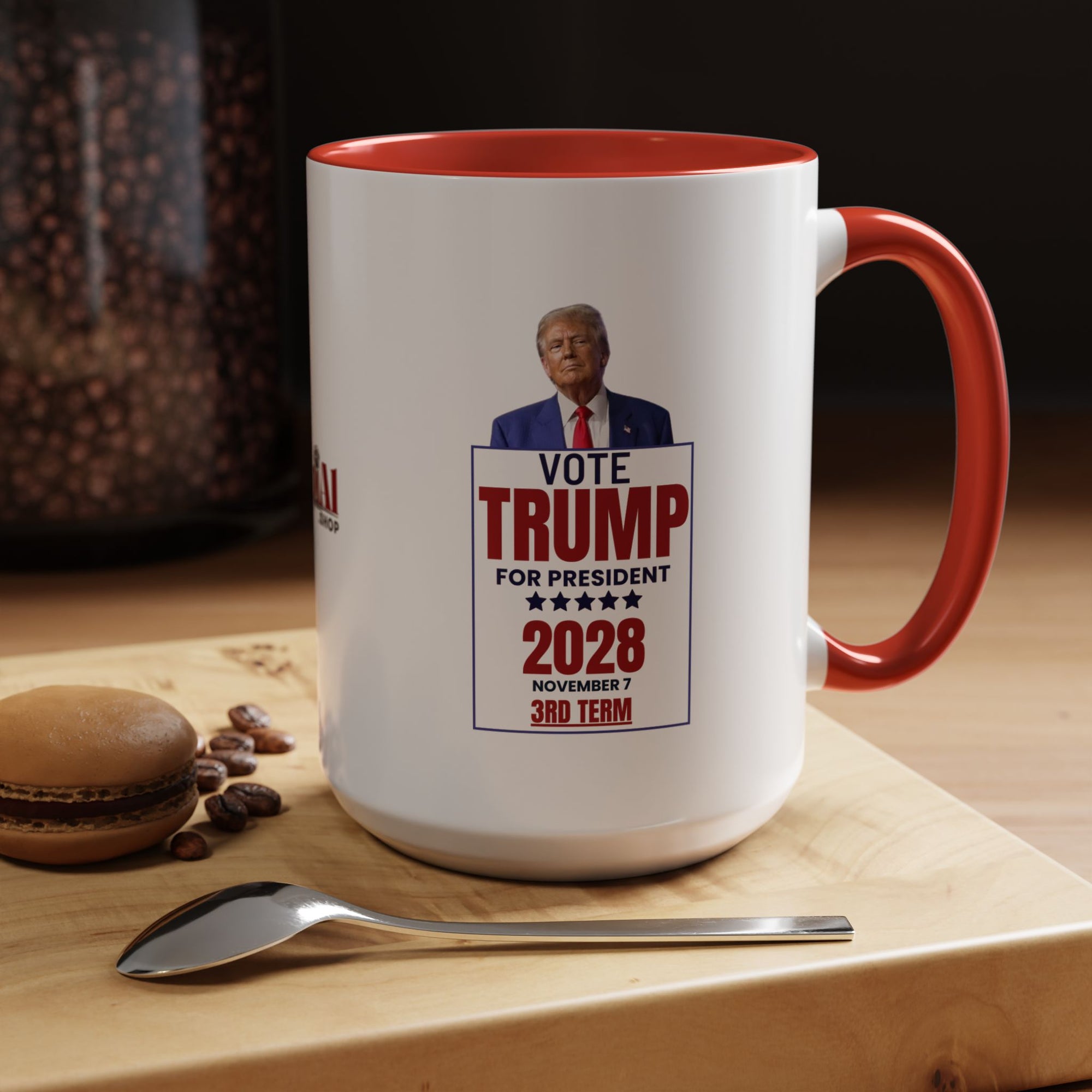 Vote Trump for President Coffee Mug – 11oz & 15oz Accent Mug for Political Enthusiasts