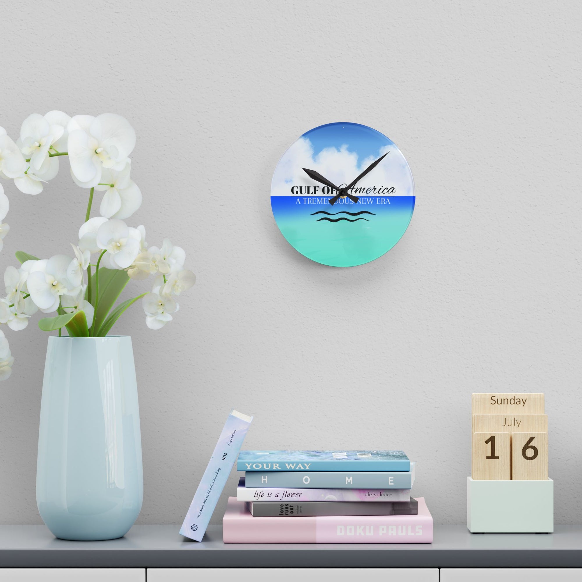 American Gulf Acrylic Wall Clock