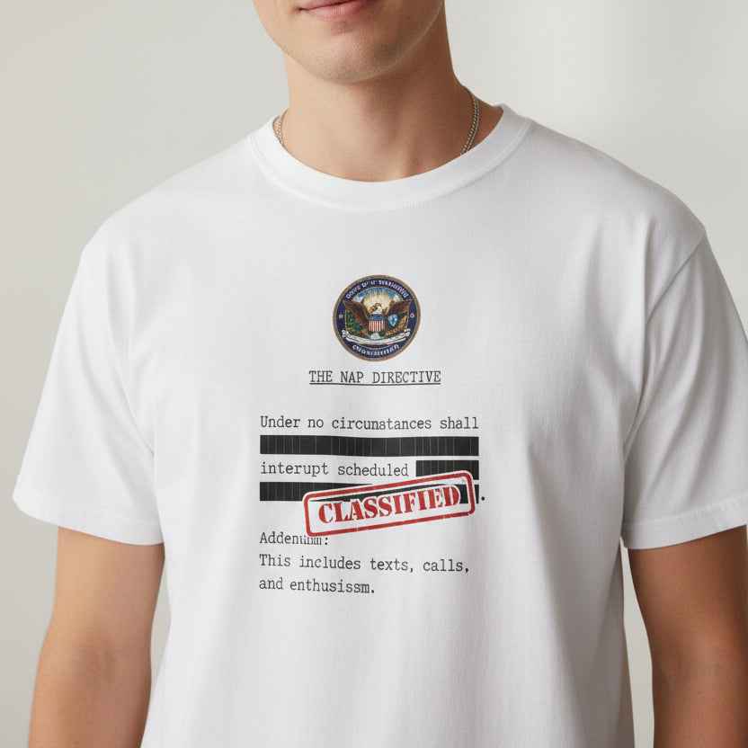 The Nap Directive Unisex T-Shirt – Official Rest Policy Graphic Tee