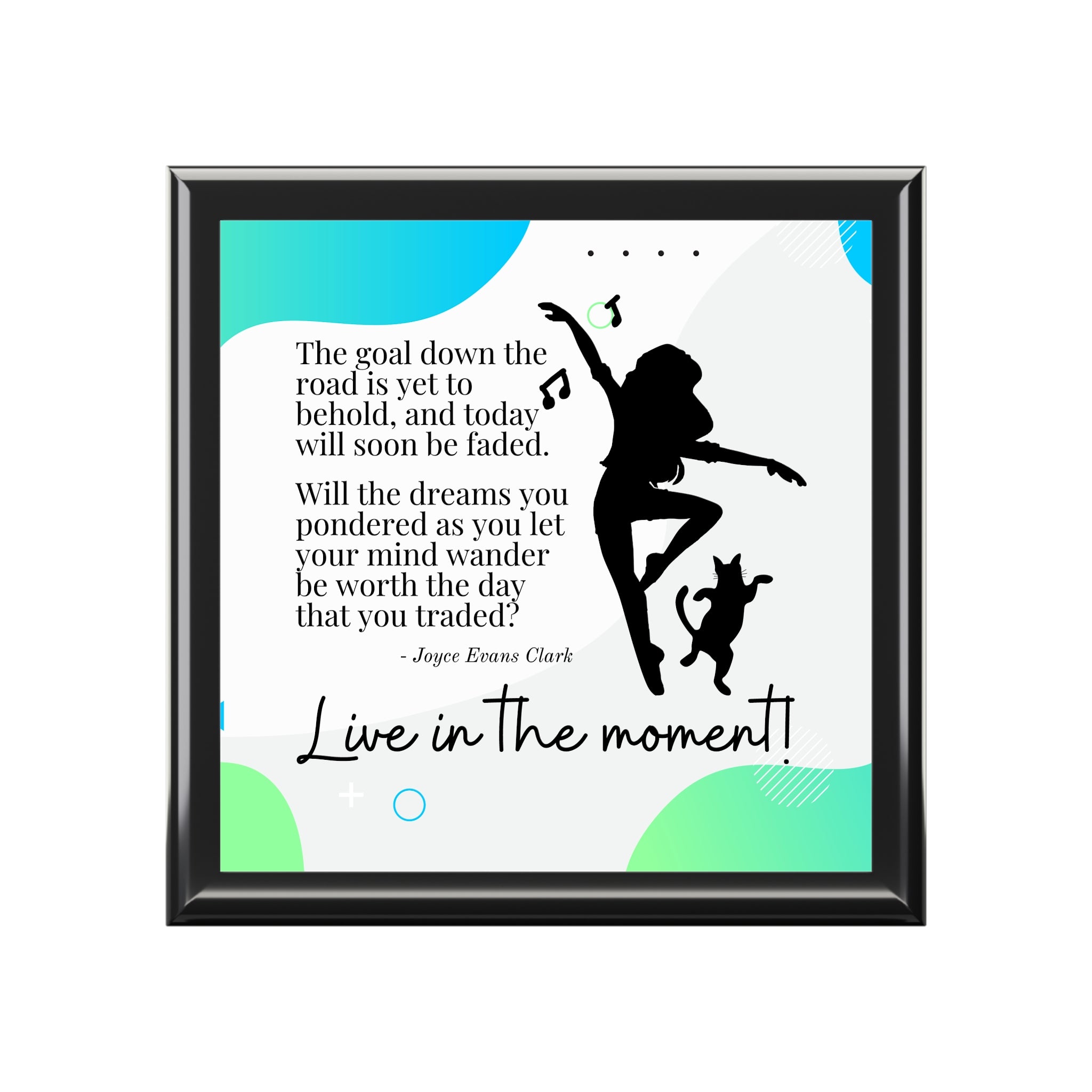 Photo depicting the ​Live in the Moment Jewelry Box from EpiAl's Shop.