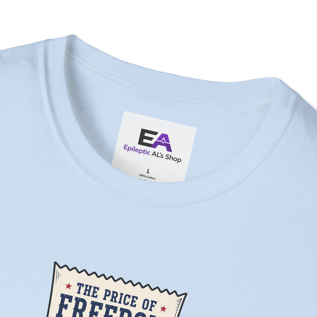 Price of Freedom Patriotic Receipt T-Shirt | Americana Graphic Tee