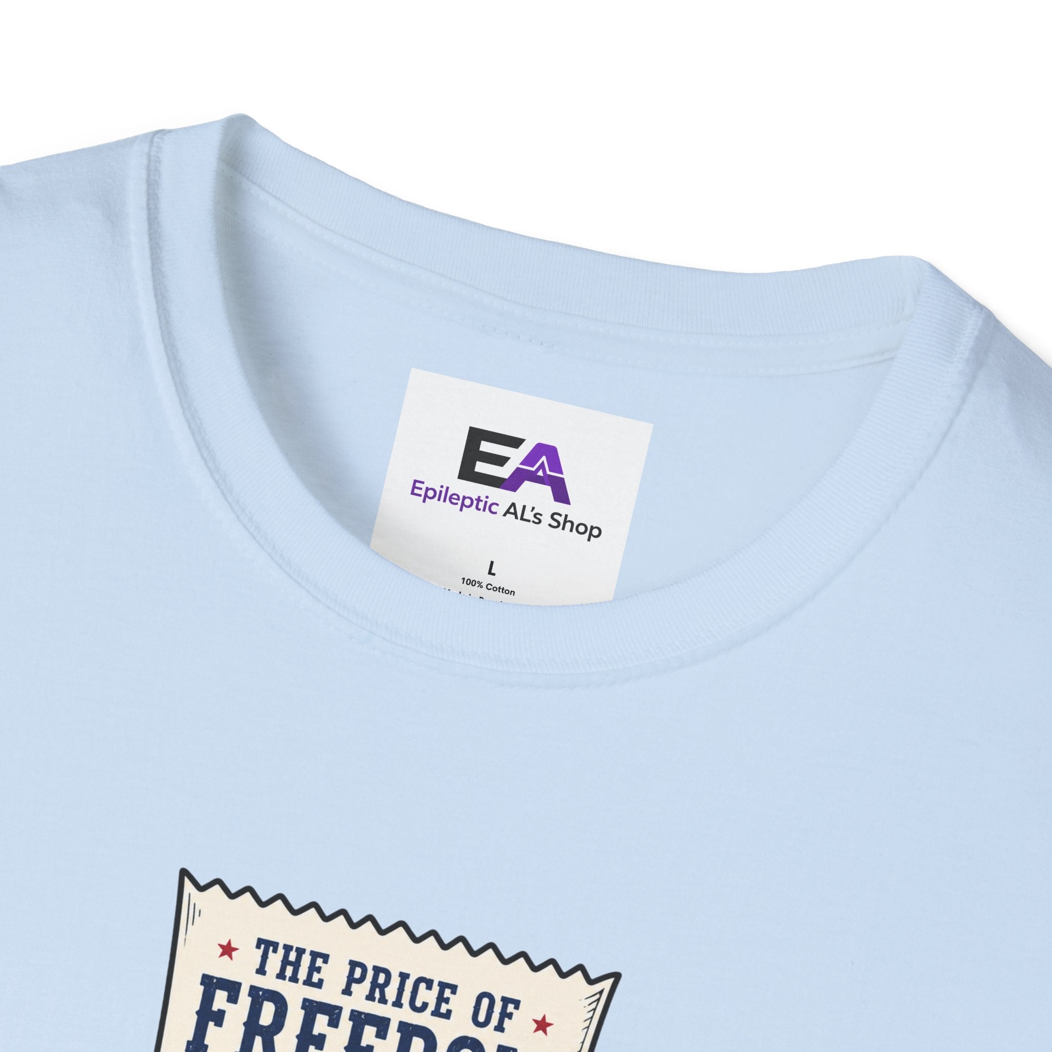 Price of Freedom Patriotic Receipt T-Shirt | Americana Graphic Tee