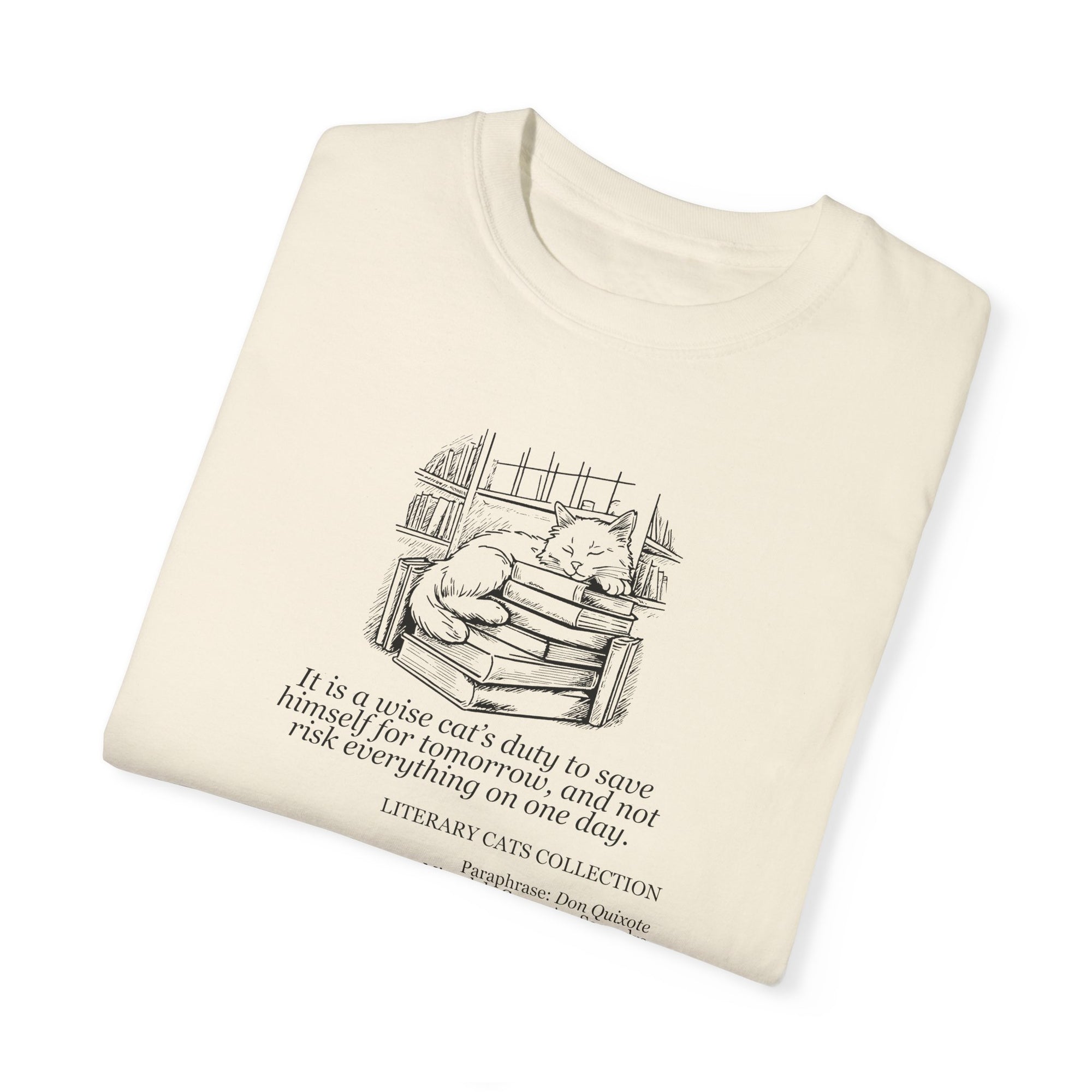 Literary Cat Unisex T-Shirt - Don Quixote