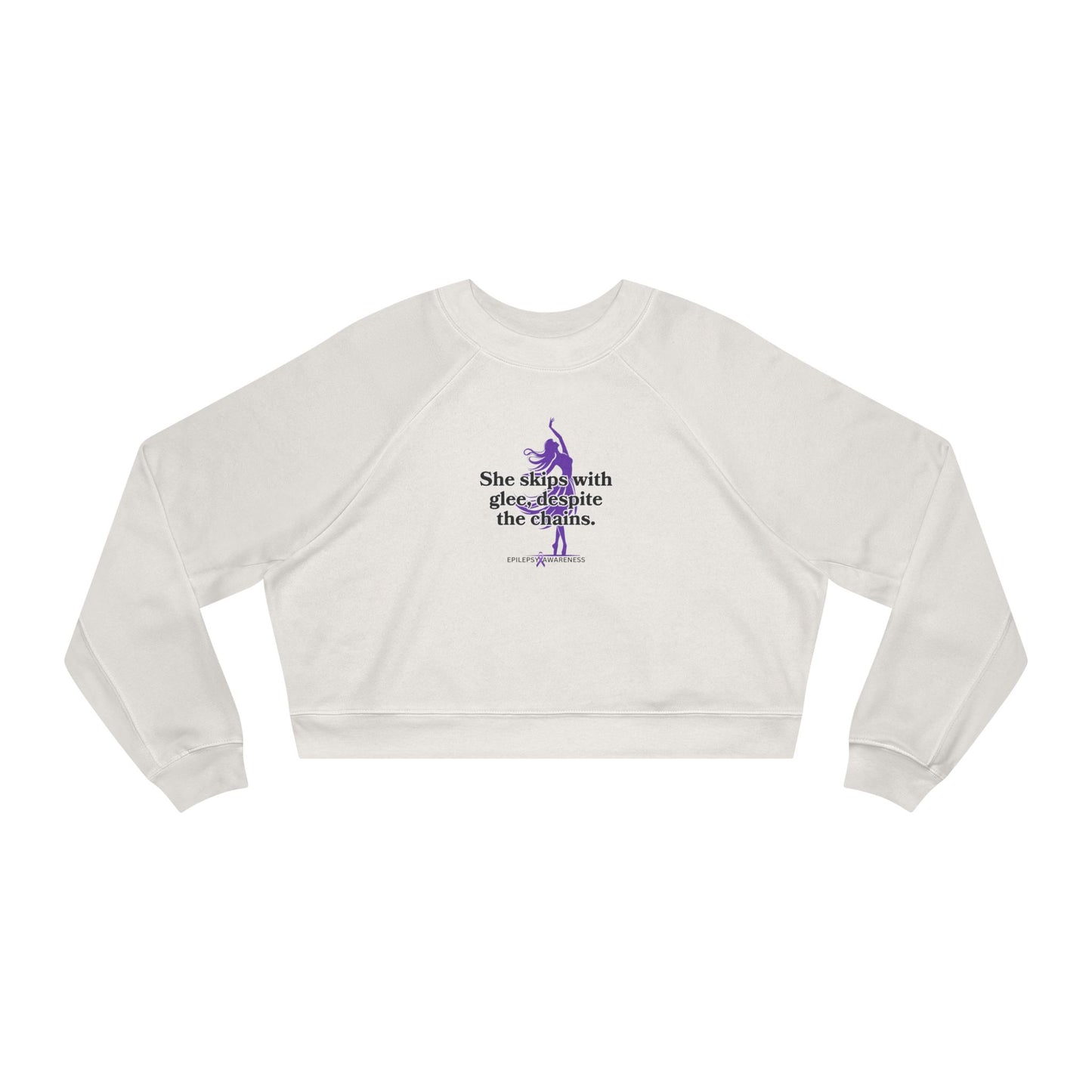 She Skips with Glee Women's Cropped Fleece Pullover