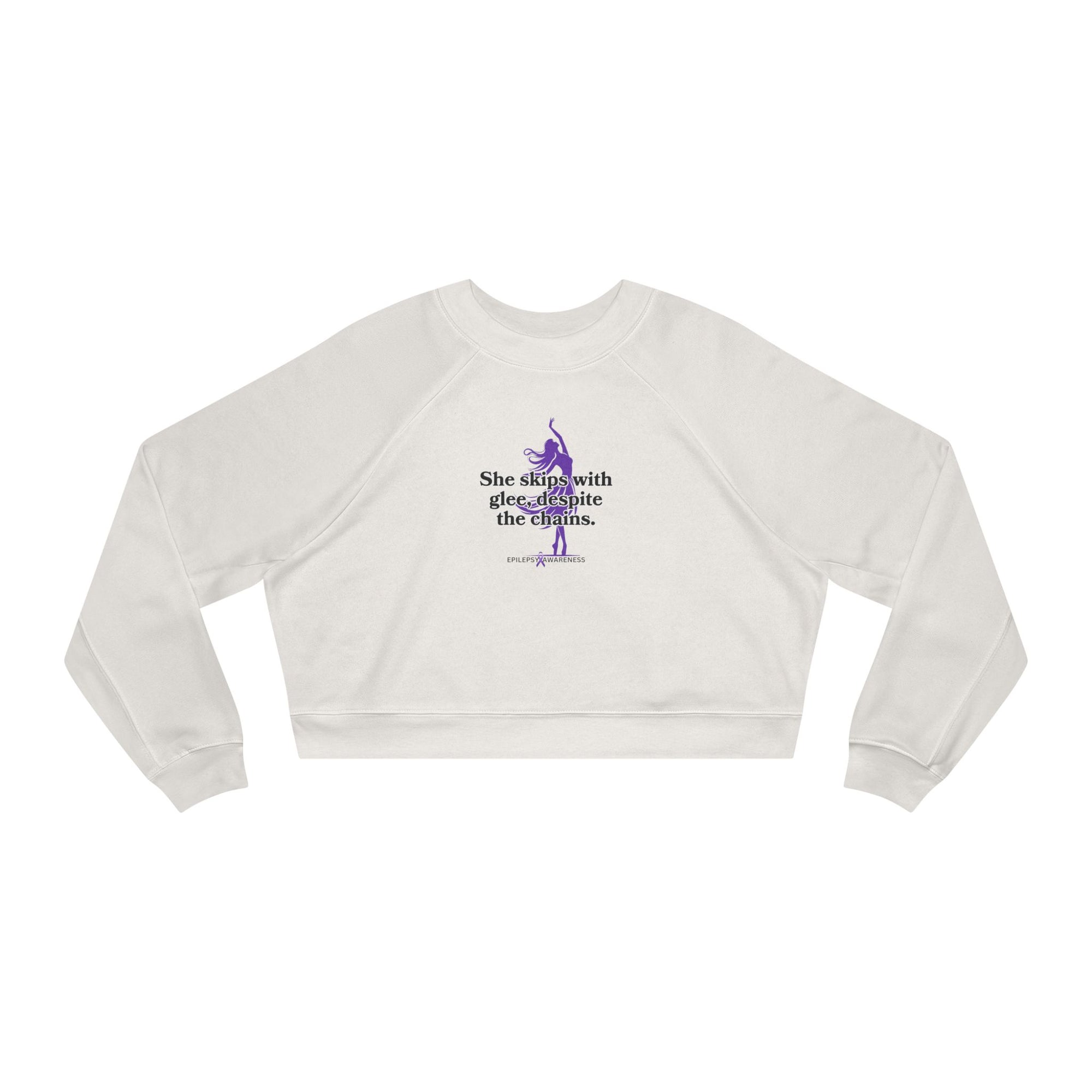 She Skips with Glee Women's Cropped Fleece Pullover