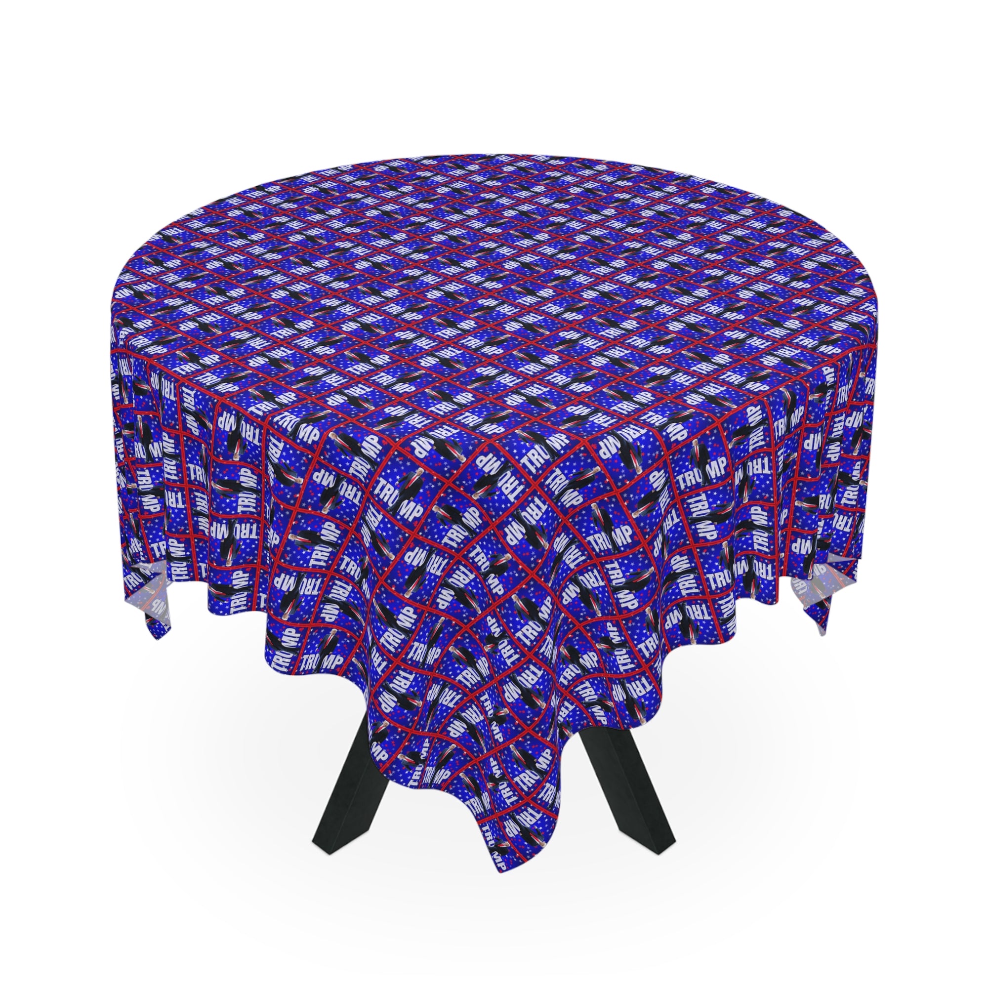 Festive Trump Themed Holiday Tablecloth