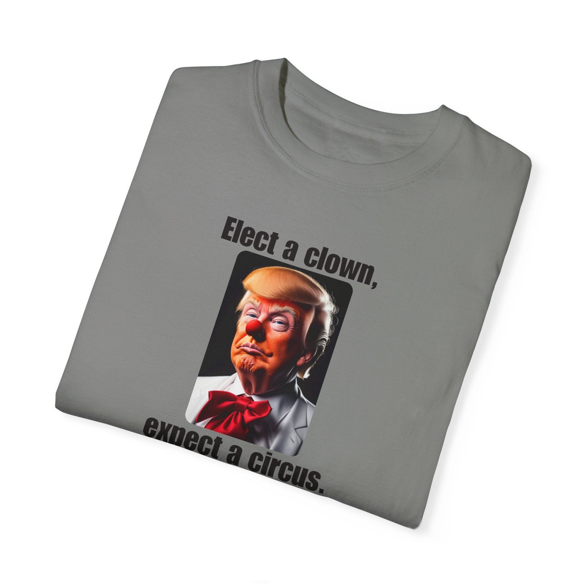 Humorous Political T-Shirt - 'Elect a Clown, Expect a Circus' Printify