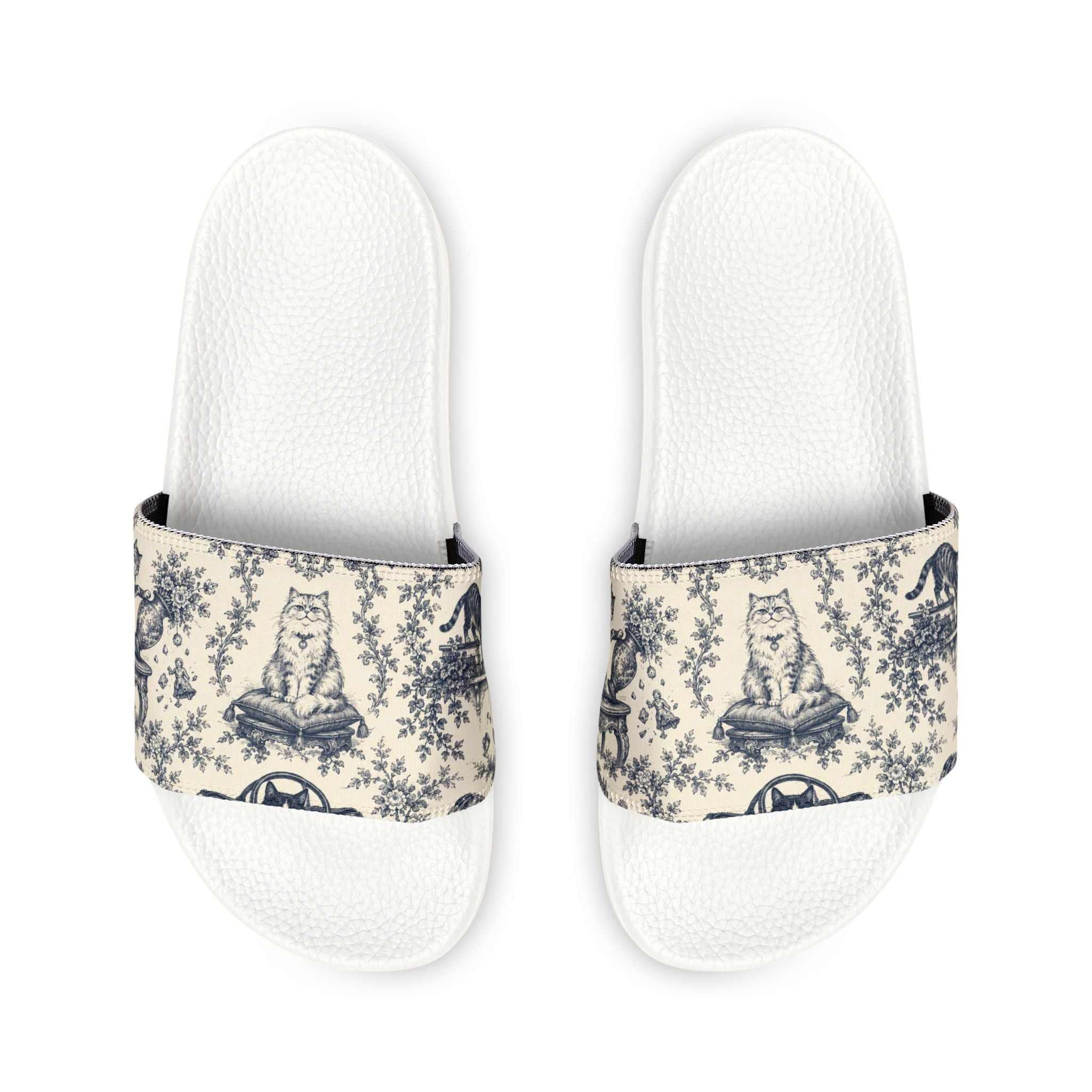 Toile Cats Slide Sandals (Removal Straps)
