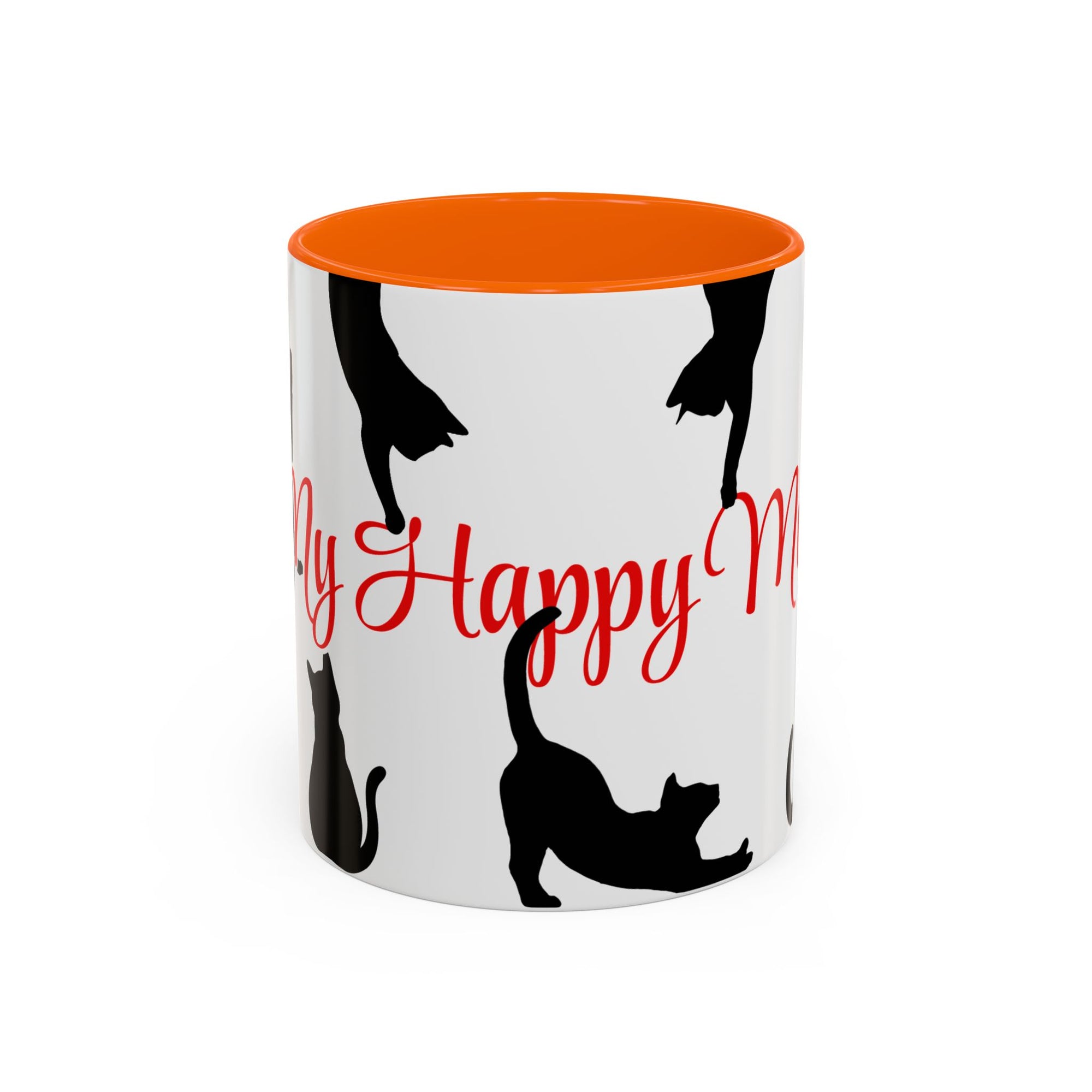 Silhouette Cat Lovers Accent Mug