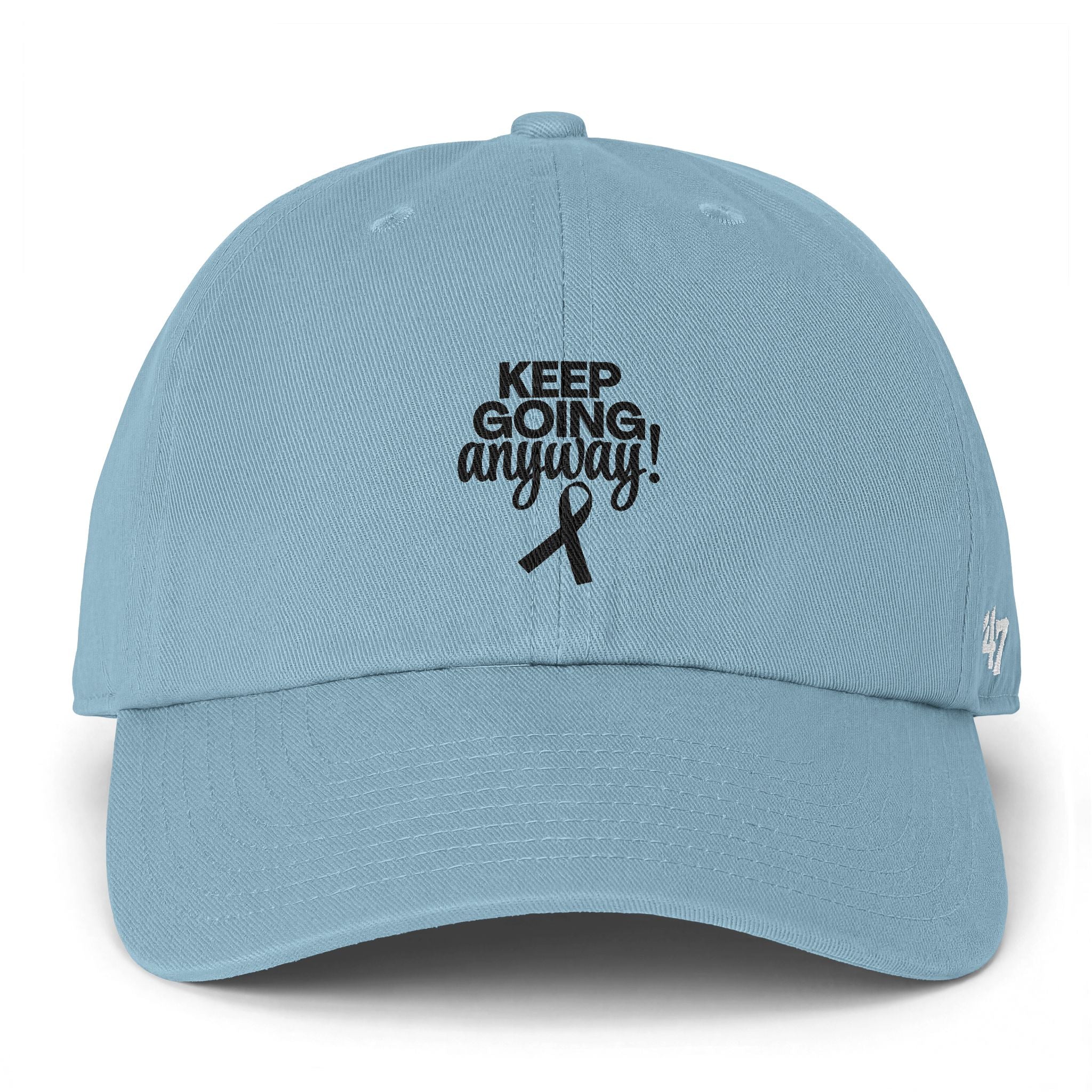 Keep Going Anyway Awareness Ribbon Dad Hat