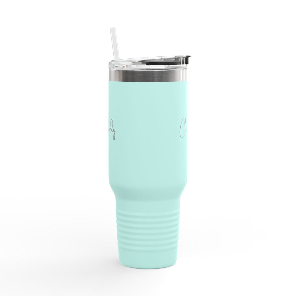 Cat Lady Insulated Travel Mug - 40oz Coffee Tumbler for Cat Lovers Printify