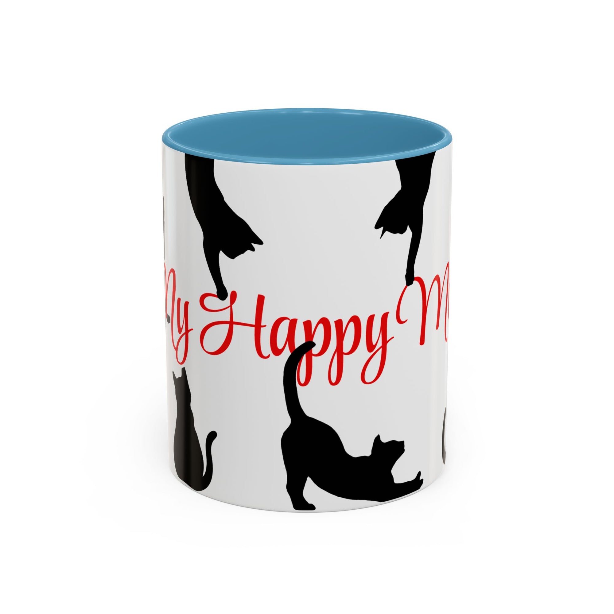 Silhouette Cat Lovers Accent Mug