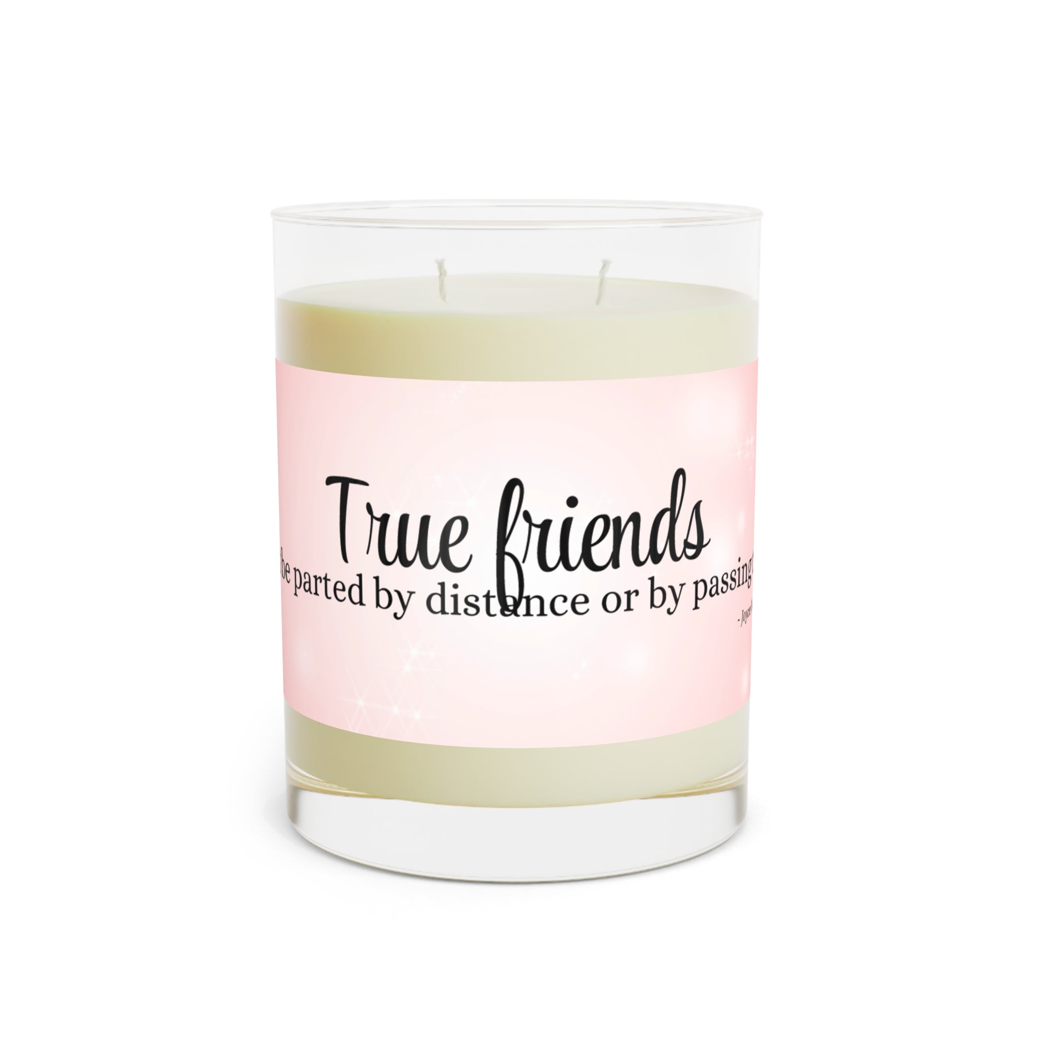 Photo depicting the ​True Friends Scented Candle - Full Glass, 11oz from EpiAl's Shop.